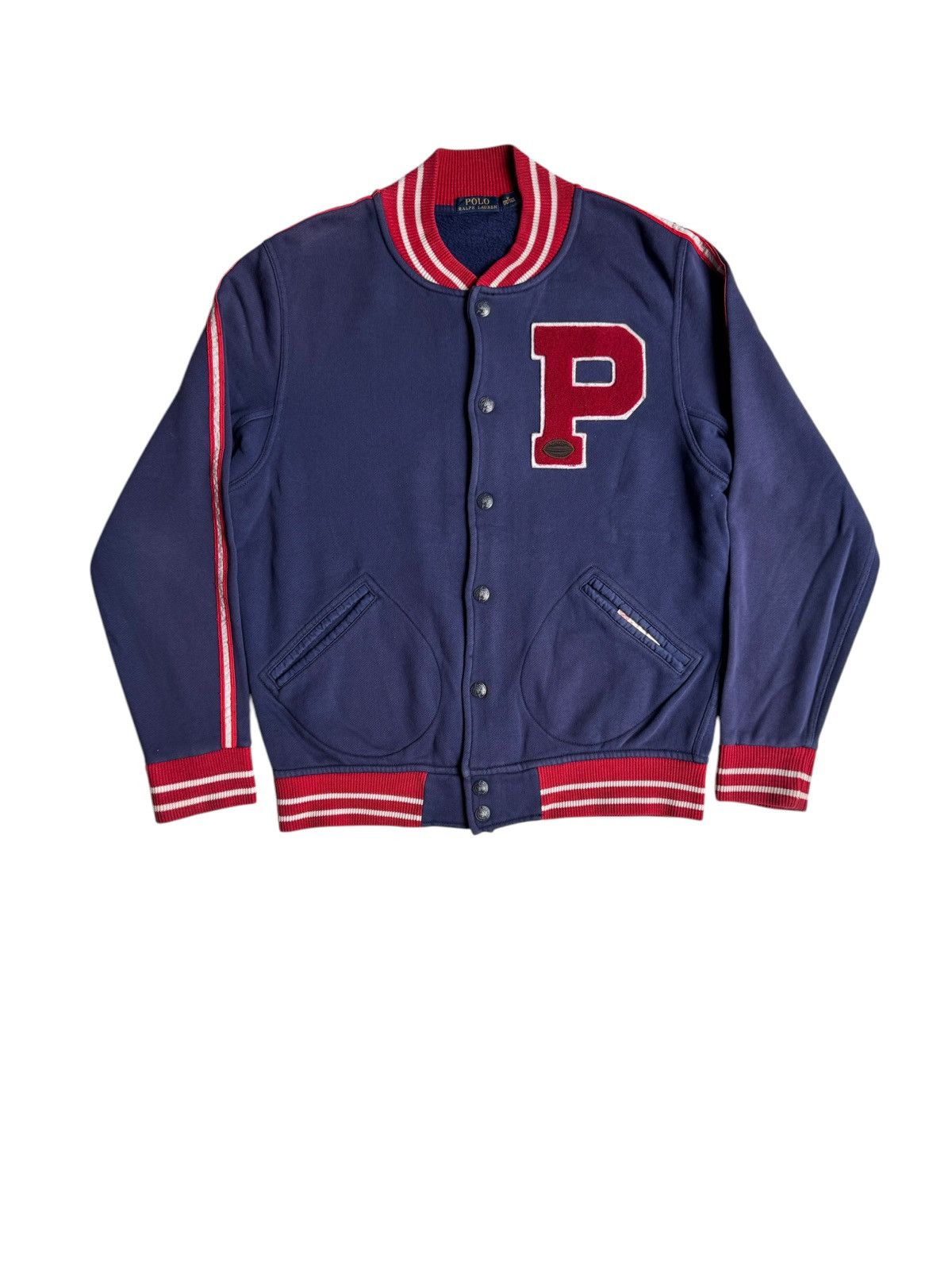 希少❗️ RALPH LAUREN RUGBY Varsity Jacket XL POLO RALPH LAUREN Men's Rugby Indian Head Green Varsity 1957