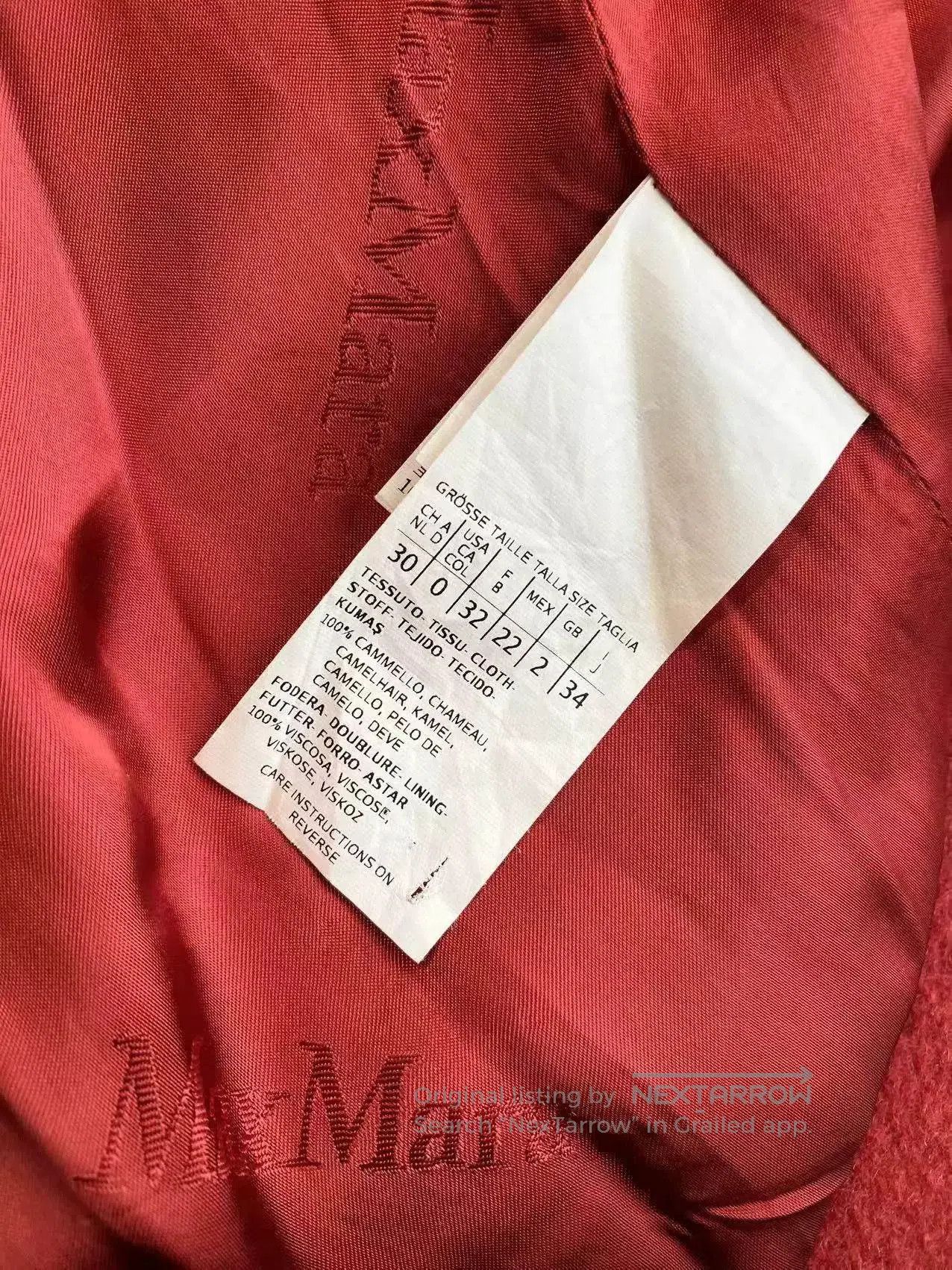 Other Maxmara Red Camel Hair Belted Coat. Size US XS / EU 42 / 0 - 6 Thumbnail