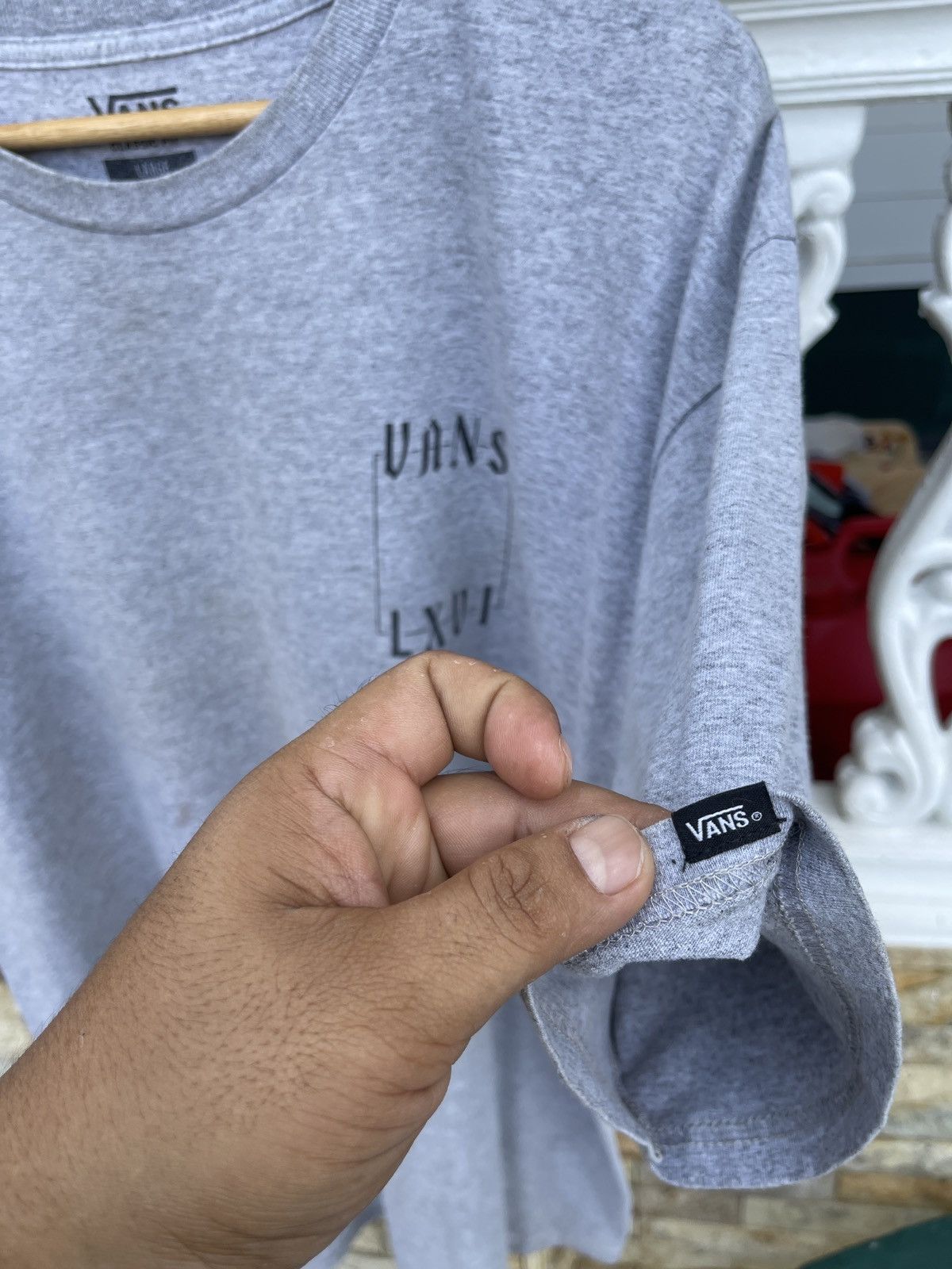 Vans Last Drop🔥Rarest🔥Vans Crescent Grey ERD SKATE TEE Size US L / EU 52-54 / 3 - 7 Thumbnail