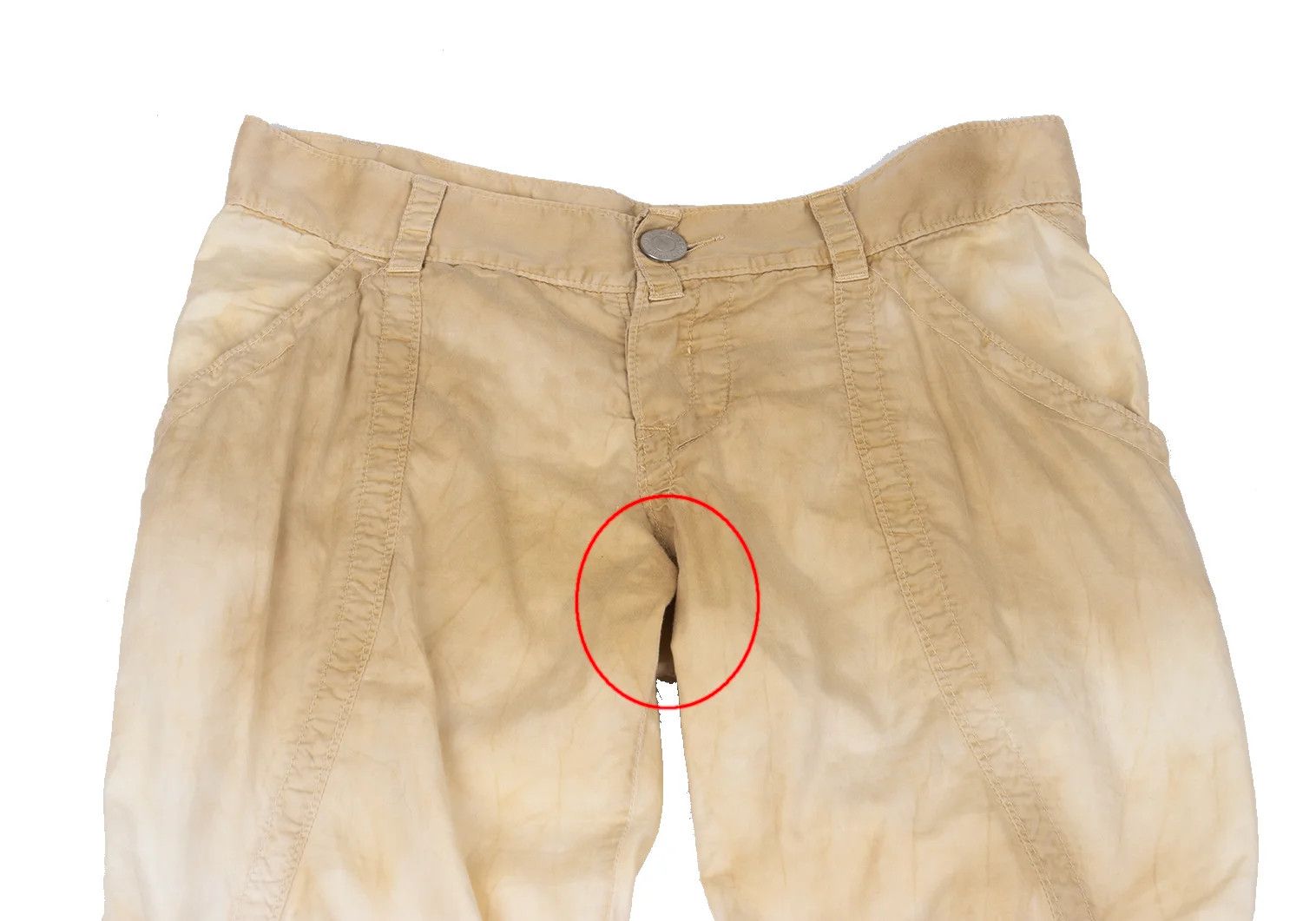 Jean Paul Gaultier Dusty Finish Chinch Back Cotton Pants Beige 48 Size US 32 / EU 48 - 2 Thumbnail