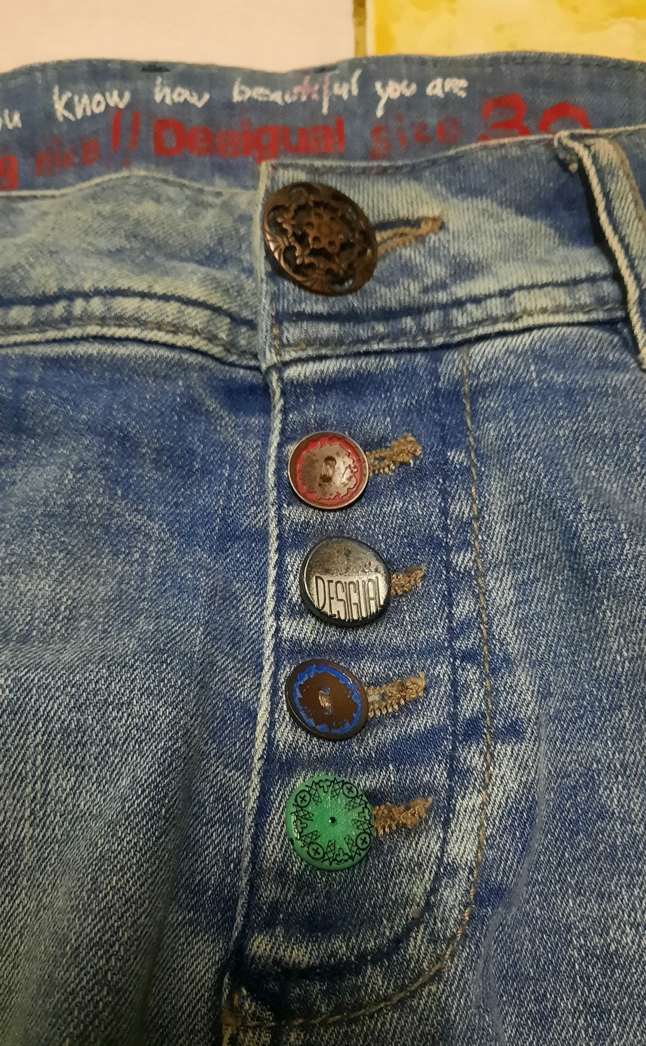 Desigual Desigual embroidery pattern jeans Size 36" / US 14 / IT 50 - 6 Thumbnail