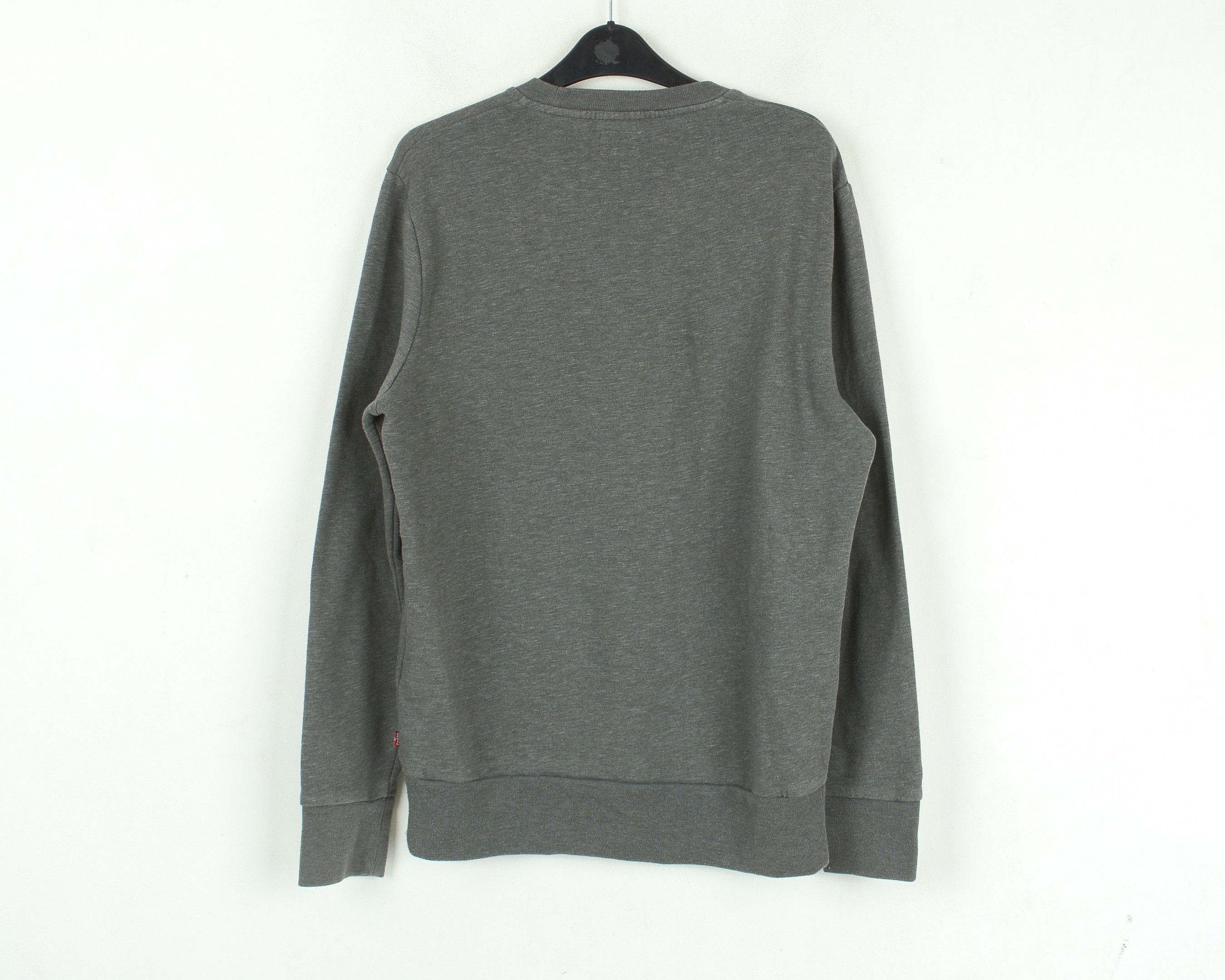 Levi's Pullover Jumper Sweatshirt Sweater Crew Neck Grey Cotton Top Size US S / EU 44-46 / 1 - 3 Thumbnail