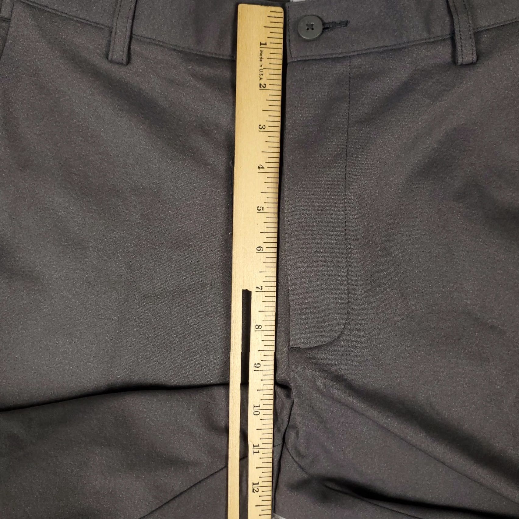 Footjoy FootJoy FJ Pants Mens 34x30 Gray Stretch Golf Flat Front Chino Trousers Size US 34 / EU 50 - 4 Thumbnail