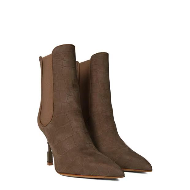 Balmain o1g2r1mq0924 Moneta Ankle Boots in Taupe Size US 6 / IT 36 - 3 Thumbnail