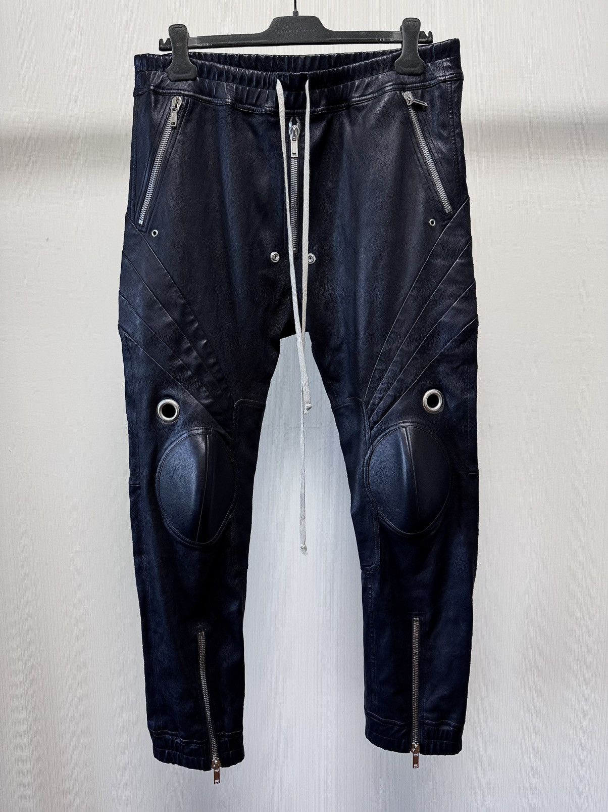 パンツ Rick Owens Biker Joggers Rick Owens | Cotton Knee Cap Biker Jogger Trousers
