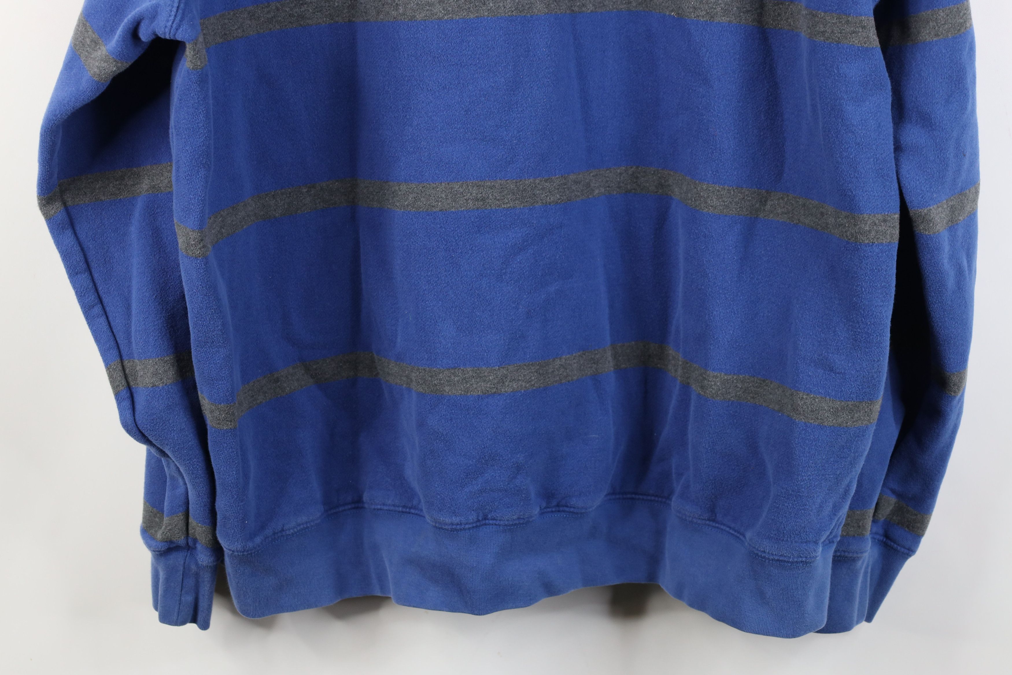 Tommy Hilfiger Vintage Y2K Tommy Hilfiger Crest Striped Heavyweight Hoodie Size US XL / EU 56 / 4 - 12 Thumbnail