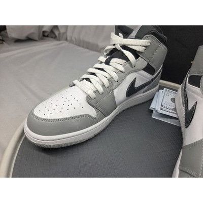 Jordan Brand Nike Air Jordan 1 Mid Smoke Grey 554724-078 Mens Size 12 Lig Size US 12 / EU 45 - 7 Thumbnail