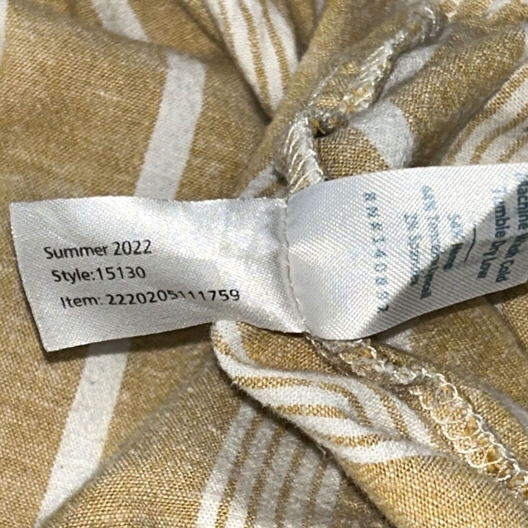 Marine Layer VINTAGE Marine Layer Franki Wide Leg Pant in Gold Stripe 24” Inseam Women’s XS Size 26" / US 2 / IT 38 - 5 Thumbnail