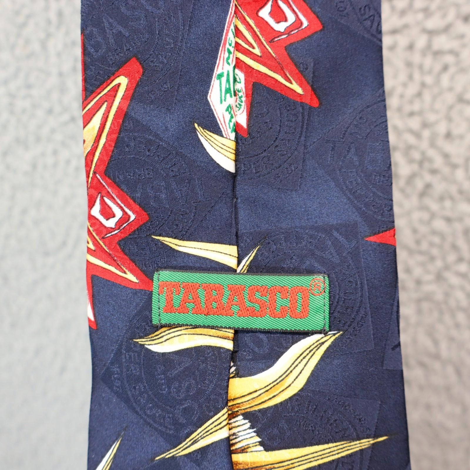 Tabasco Tabasco Sauce Neck Tie Logo Sun Theme Silk Vintage Size ONE SIZE - 3 Thumbnail