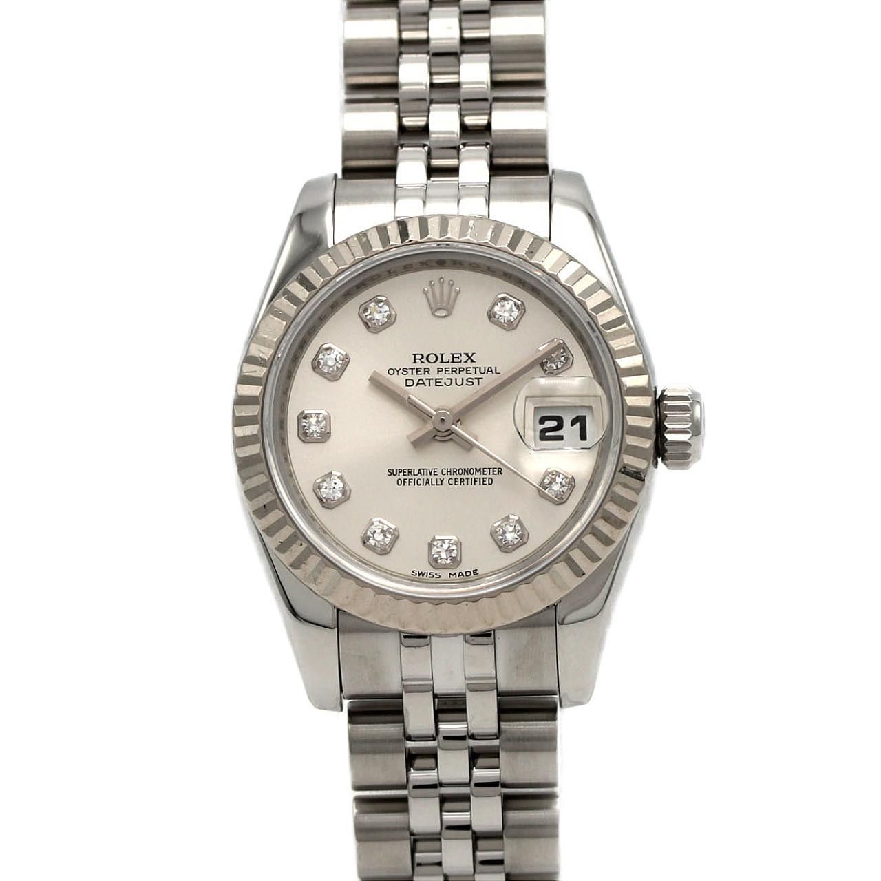 Rolex Rolex Rolex Datejust Stainless Steel White Gold Automatic Metal Automatic 179174G DUTY FREE for USA Size ONE SIZE - 1 Thumbnail