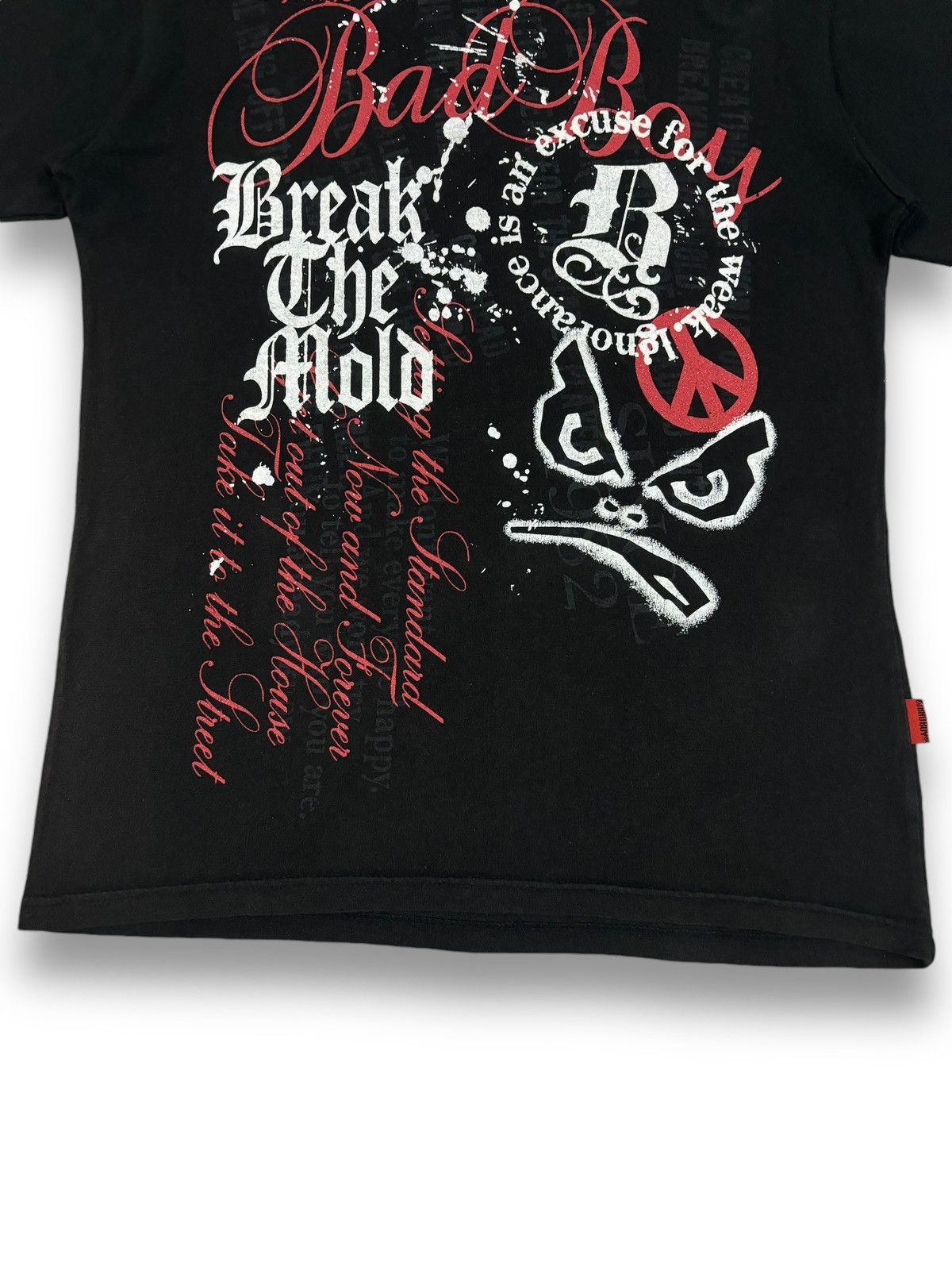 Le Grande Bleu (L.G.B.) Vintage Badboy Poem Printed Bondage Punk Style T-shirt Size US S / EU 44-46 / 1 - 9 Thumbnail