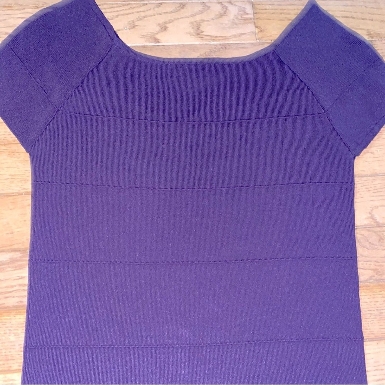 Vivienne Tam Vivienne Tam Black Knit Ribbed Short Sleeve Top Size Medium Size M / US 6-8 / IT 42-44 - 4 Thumbnail