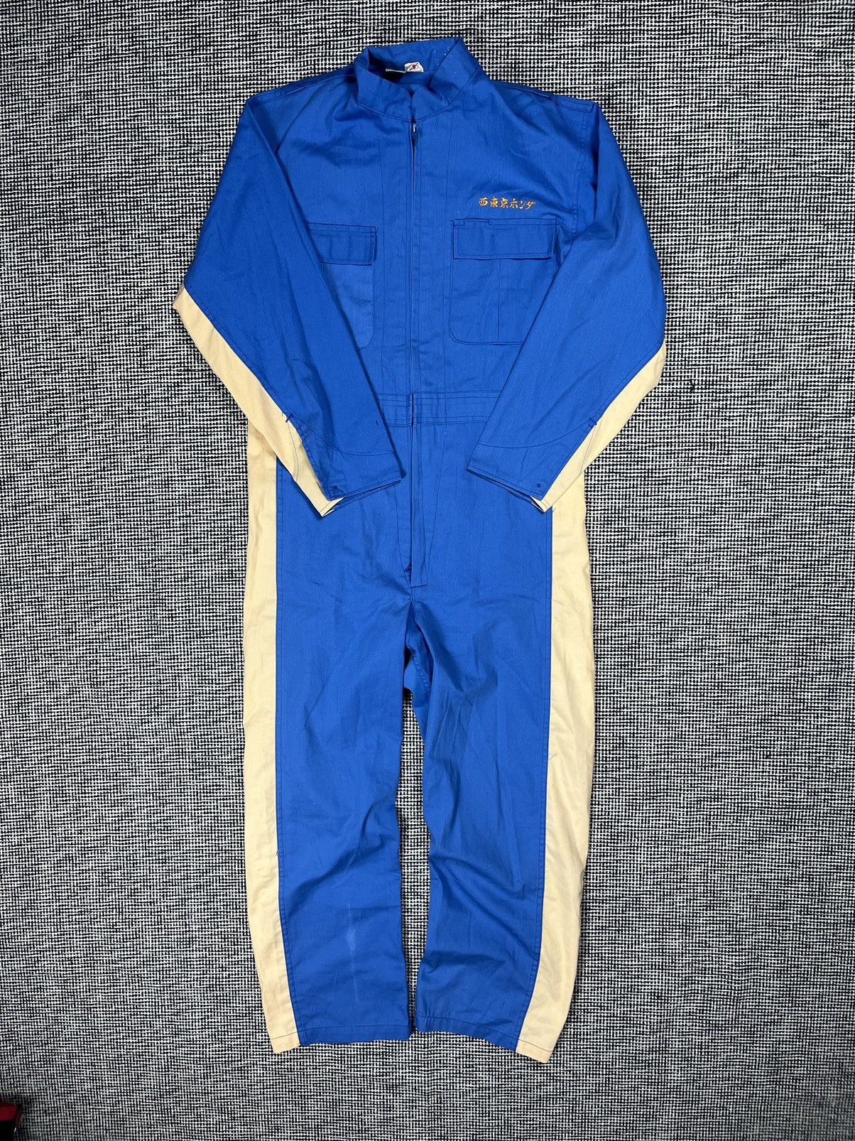 Japanese Brand × Vintage 80s vintage Japanese mechanic overalls jumpsuit worker Size US S / EU 44-46 / 1 - 1 Thumbnail