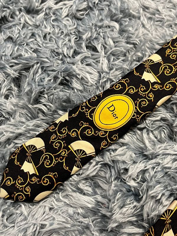 Christian Dior Monsieur × Vintage Christian Dior vintage silk tie Made In France Size ONE SIZE - 3 Thumbnail