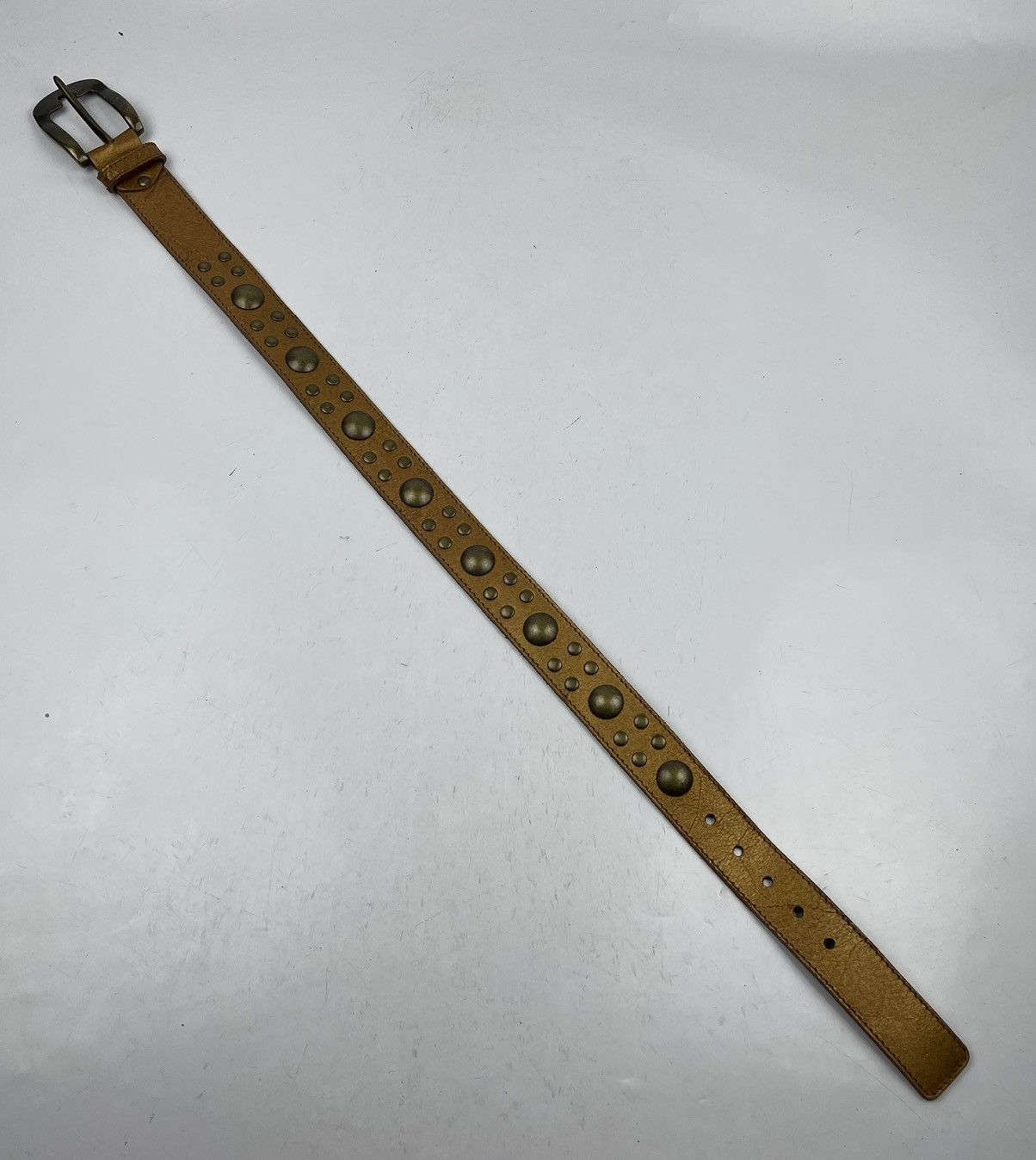 Japanese Brand × Seditionaries jun ashida made in italy studded leather belt tc34 Size ONE SIZE - 3 Thumbnail