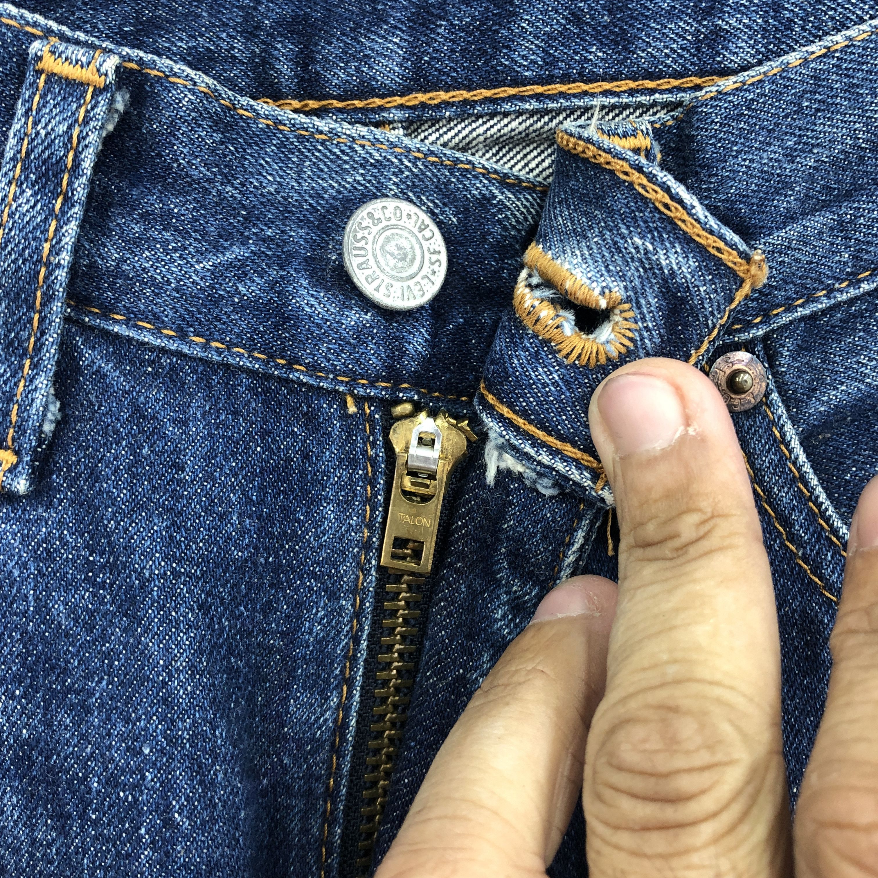 Levi's Vintage 90s Levis 704z Selvedge Jeans Levi's Stonewash Denim Size 24" / US 00 / IT 34 - 6 Thumbnail