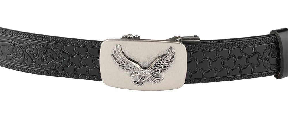 Designer Dark Vintage Belt Riveted Belts Menswear Accessories Size ONE SIZE - 3 Thumbnail