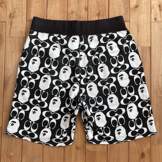 Bape × Coach BAPE × COACH Sweat Shorts a bathing ape ★size L Size US 34 / EU 50 - 3 Thumbnail