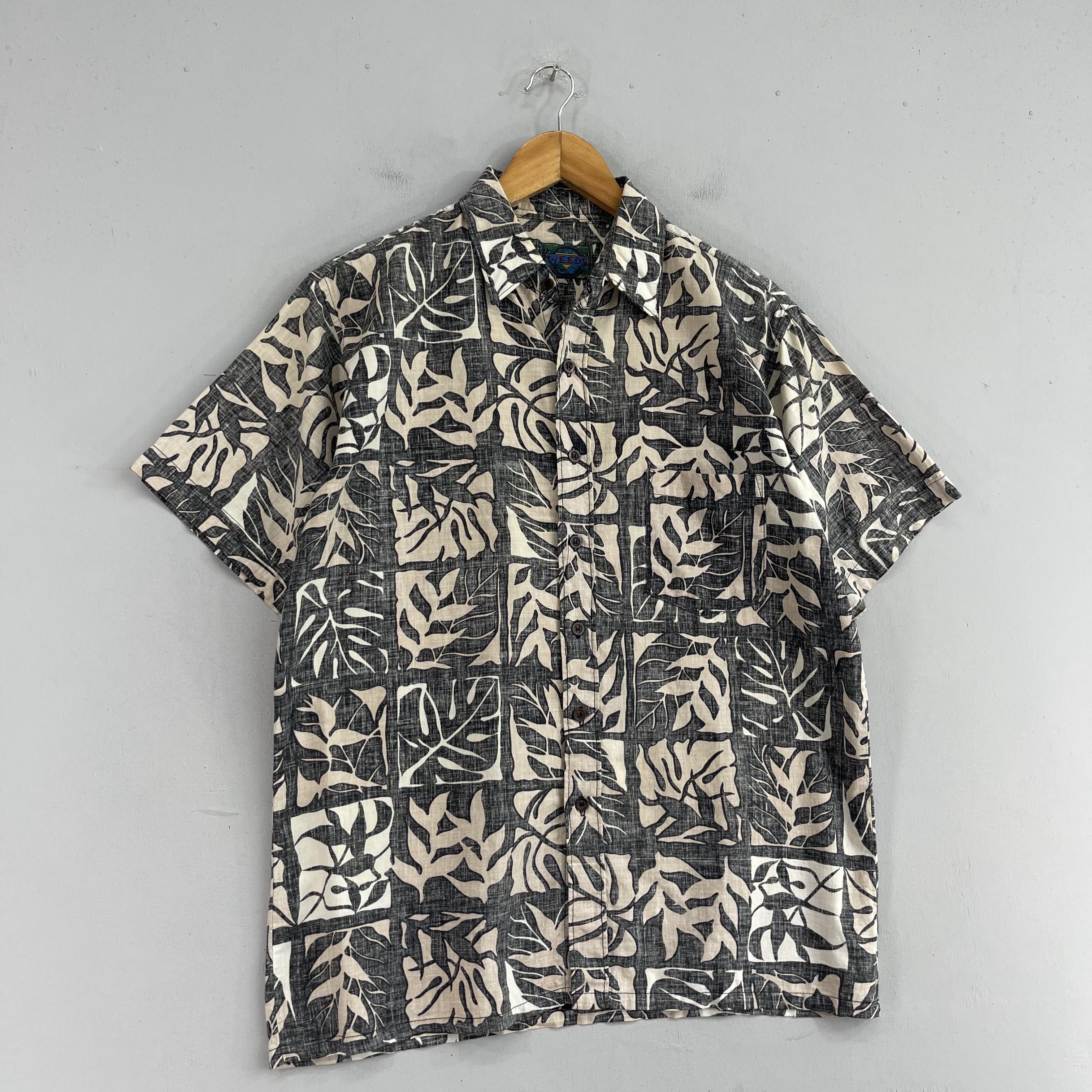 Vintage WEEDS Aloha Tropical Floral Leaves Motive Hawaii Shirt Size US M / EU 48-50 / 2 - 4 Thumbnail