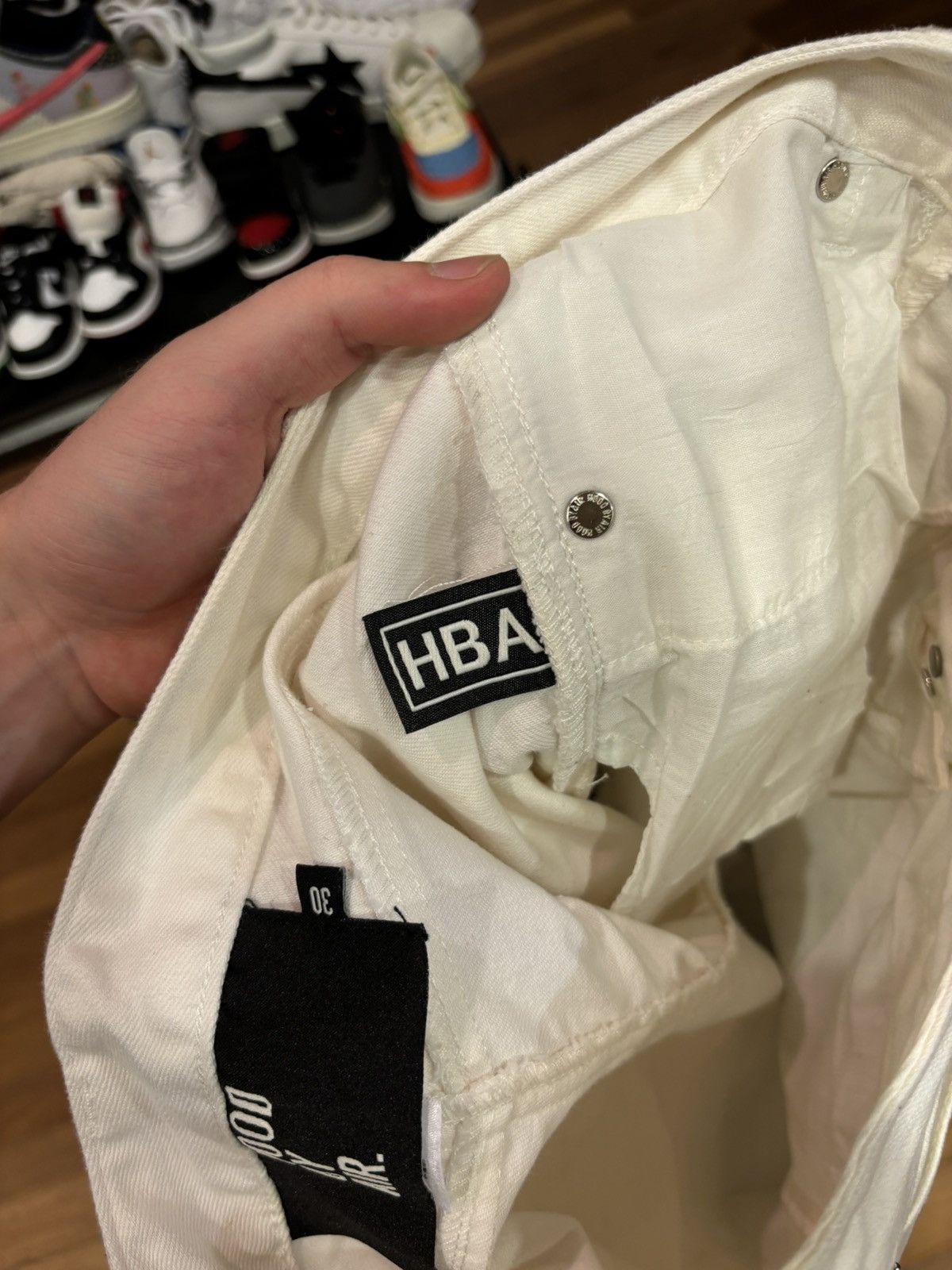 Hood By Air HBA astronaut leg denim jeans white Size US 30 / EU 46 - 6 Thumbnail