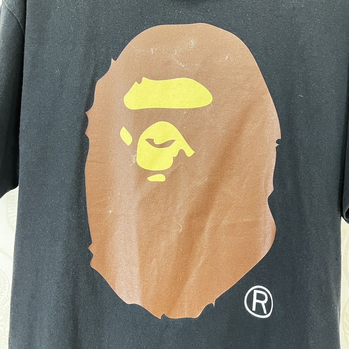 Bape Vintage BAPE Nigo Big Mirror Logo TShirt Japan Size US XL / EU 56 / 4 - 8 Thumbnail