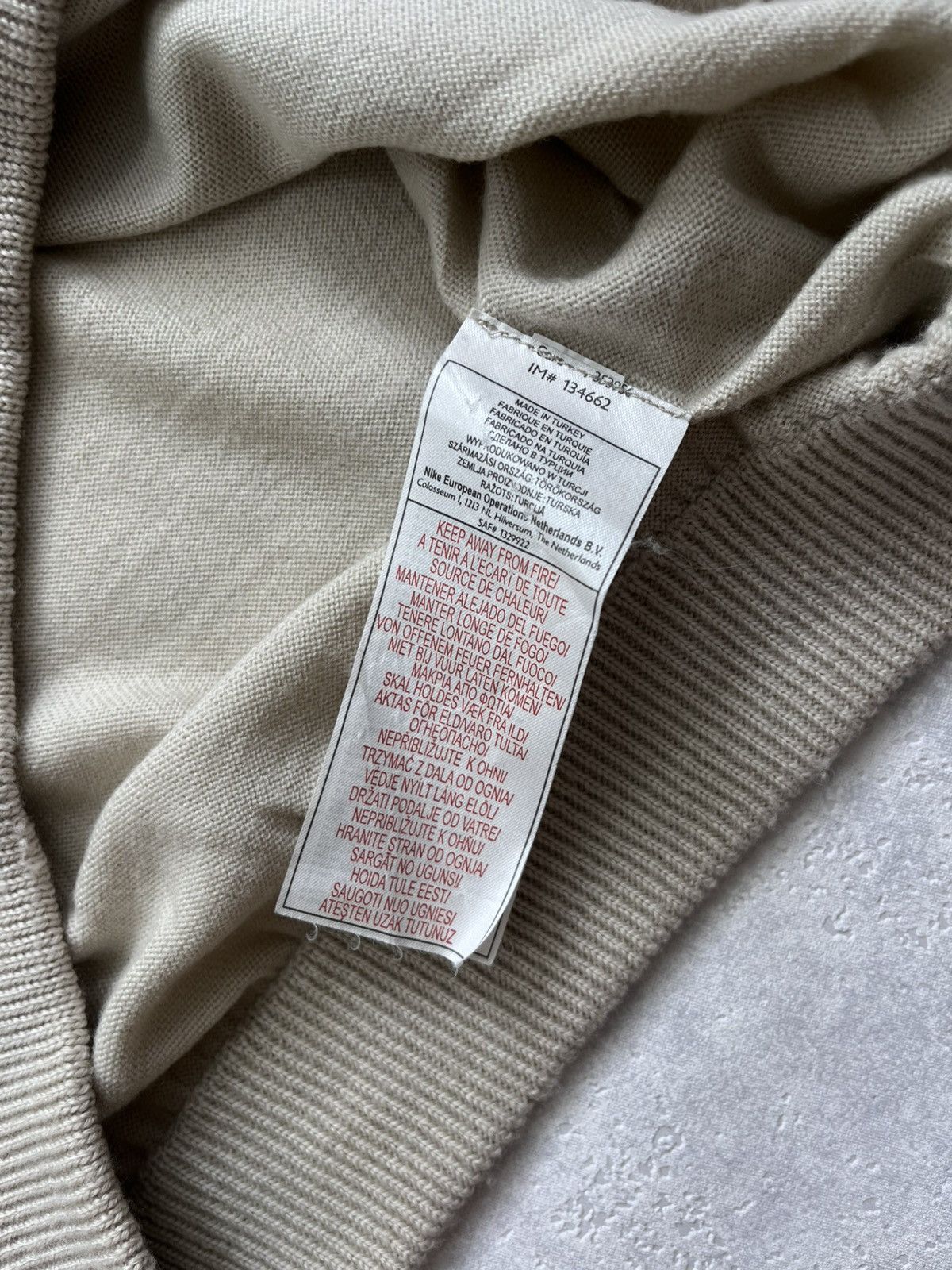 Nike 90’s NIKE GOLF RETRO SWOOSH LOGO WOOL SWEATER RARE Size US L / EU 52-54 / 3 - 5 Thumbnail