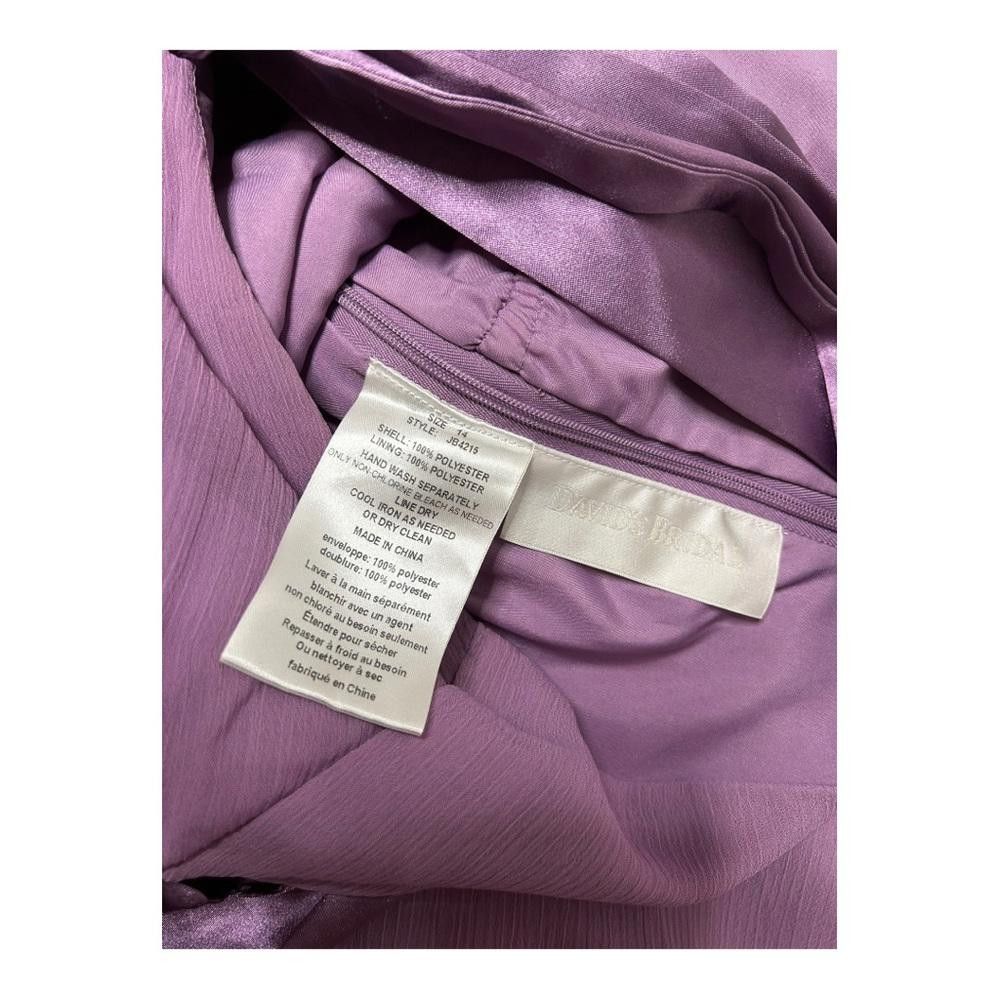 Designer David’s Bridal l Lavender Flower Girl Dress Size 14 (Girls) Size XXS / US 00 / IT 34 - 7 Thumbnail