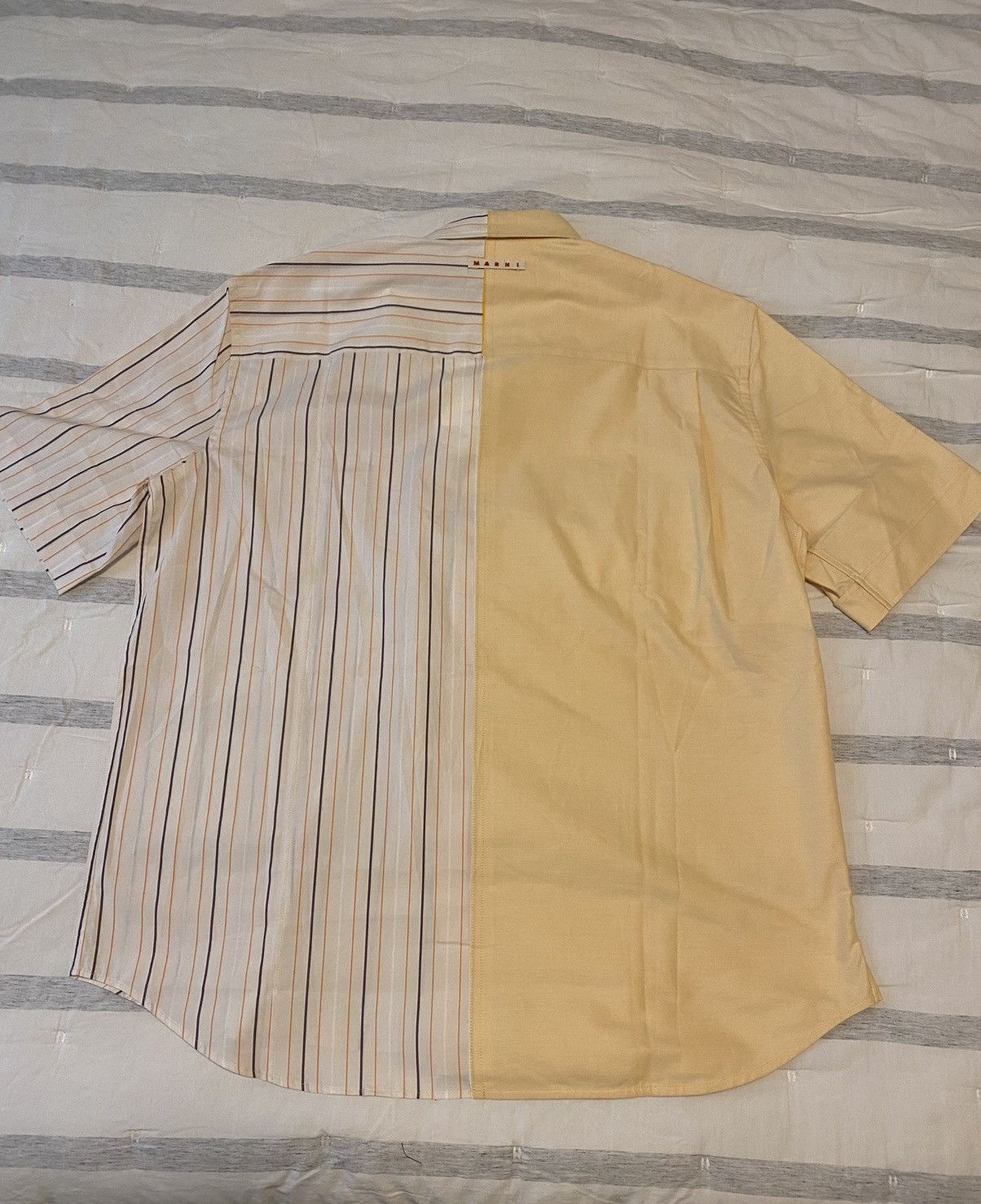Marni Marni Half Poplin Stripe Shirt Sz54 NWT Size US XXL / EU 58 / 5 - 17 Thumbnail