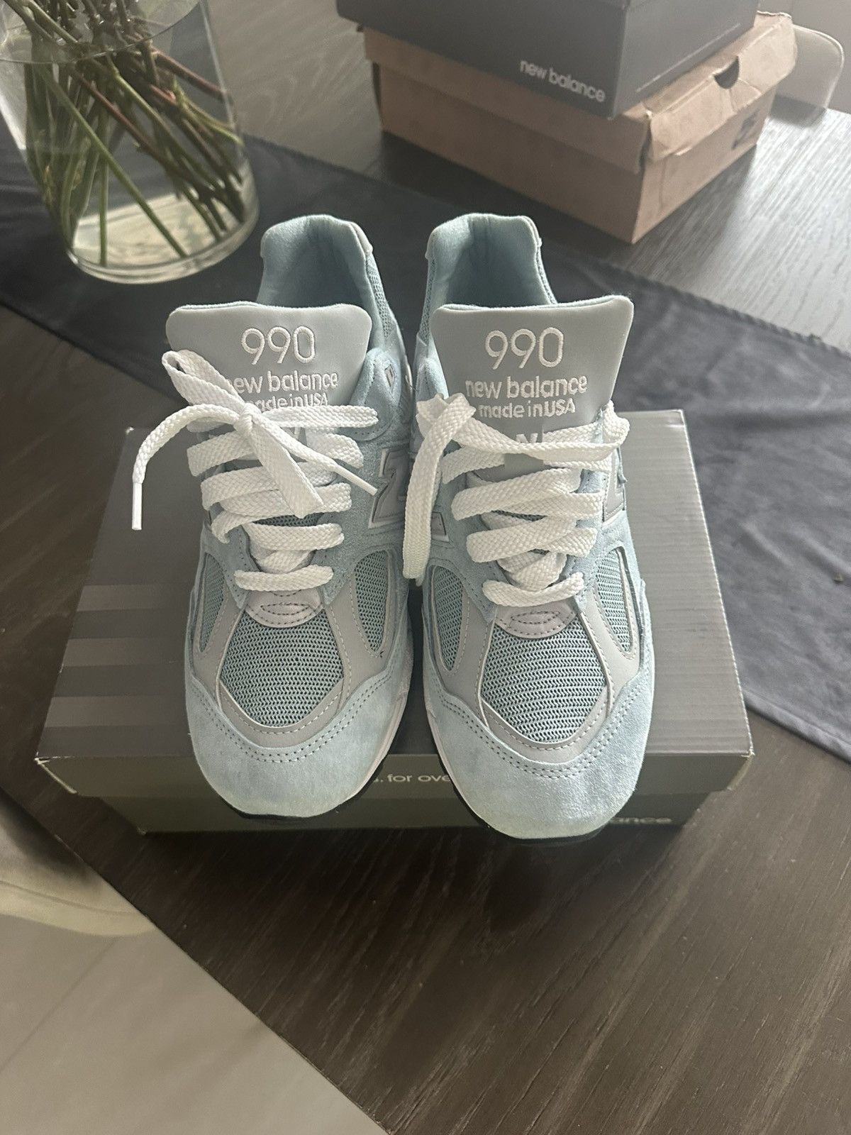 Kith × New Balance New Balance Kith 990v2 Storm Blue Size US 10 / EU 43 - 5 Thumbnail