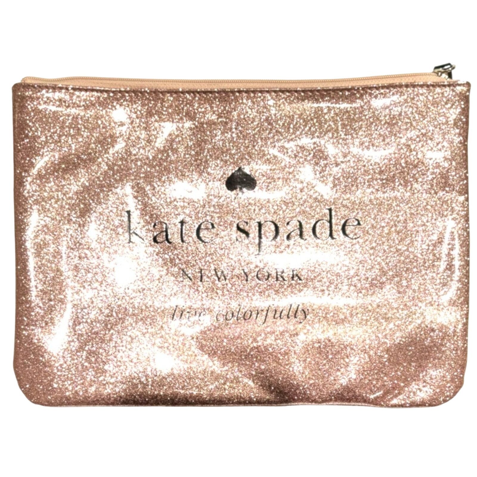 Kate Spade KATE SPADE Holiday Drive Gia Pouch Clutch, Sparkle Rose Gold Size ONE SIZE - 2 Thumbnail