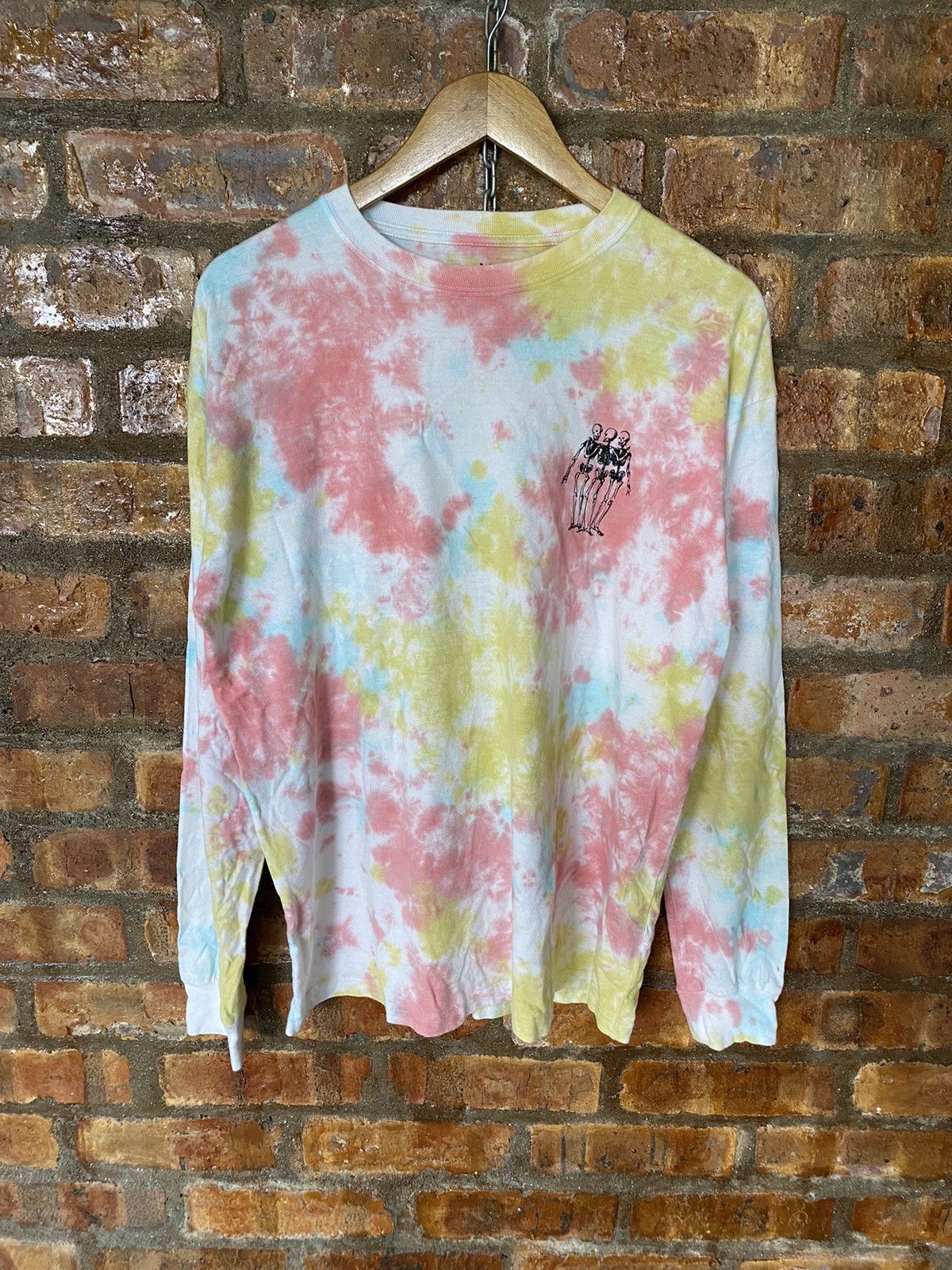 Japanese Brand X-GIRL Japan tripe skull ride a monster acid wash Size US XL / EU 56 / 4 - 5 Thumbnail