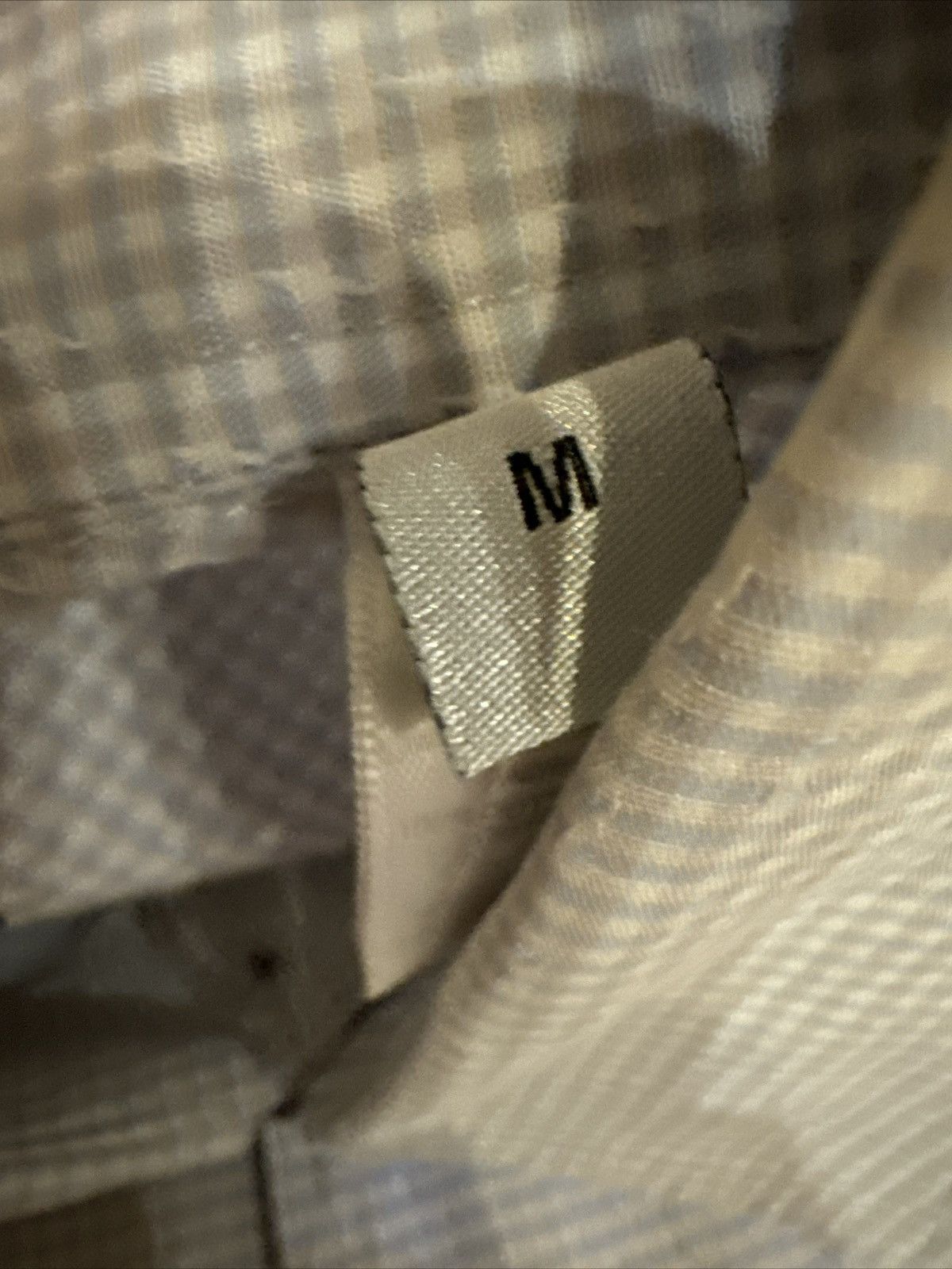 Armani ARMANI COLLEZIONI Vintage Textured Mini Check Shirt Size US L / EU 52-54 / 3 - 6 Thumbnail
