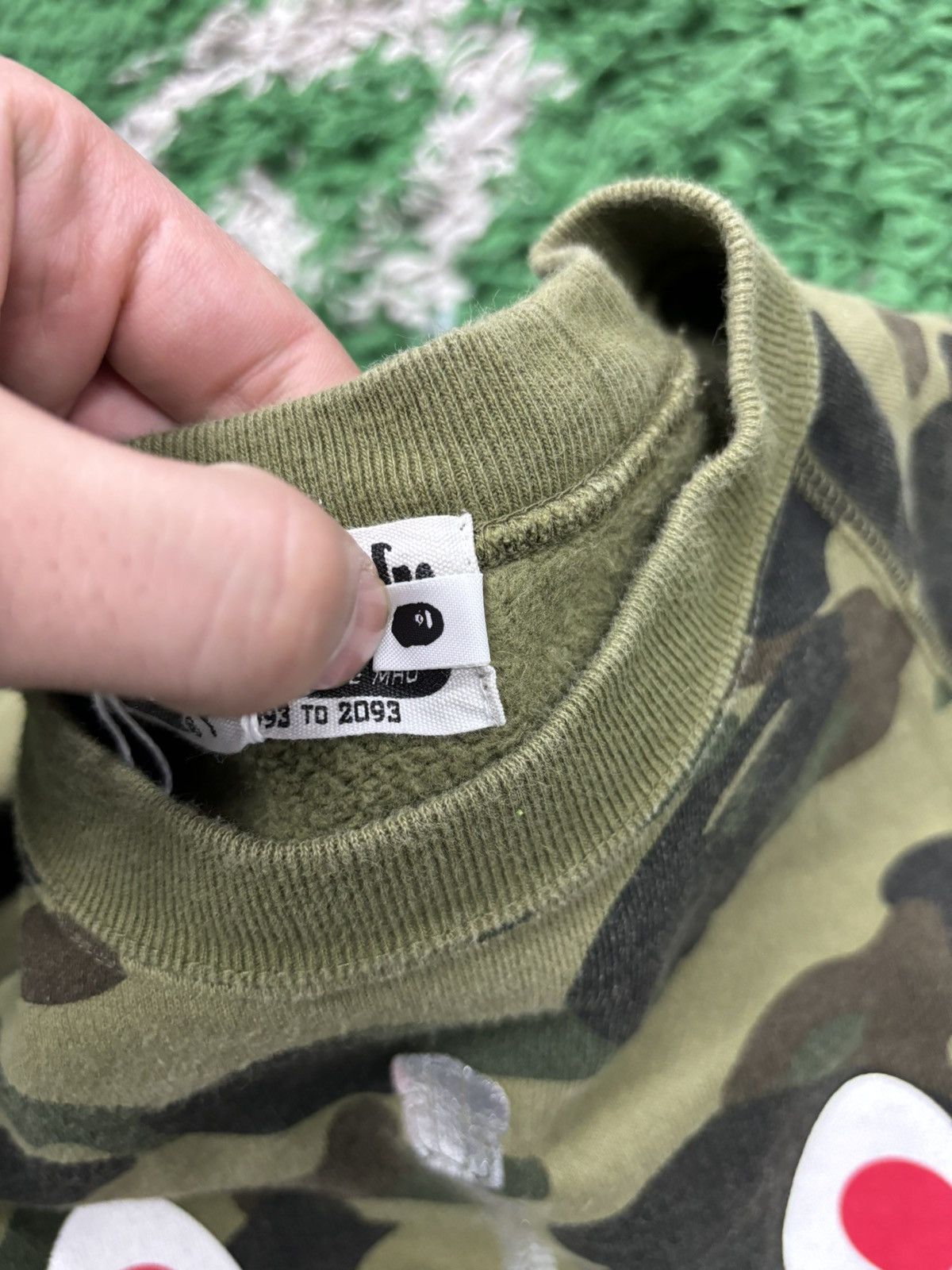 Bape Bape WGM green crewneck Medium M Size US M / EU 48-50 / 2 - 4 Thumbnail
