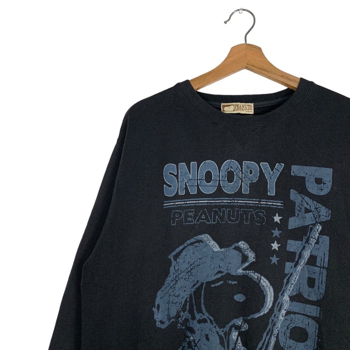 Peanuts PEANUTS Snoopy Patriot Big Logo Sweatshirts #0720-C33 Size US L / EU 52-54 / 3 - 3 Thumbnail