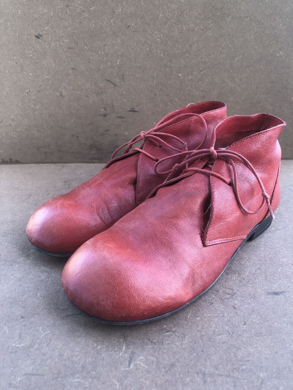Rundholz Rundholz Red Calfskin Leather Women’s Shoes Size 37 Size US 7 / IT 37 - 4 Thumbnail