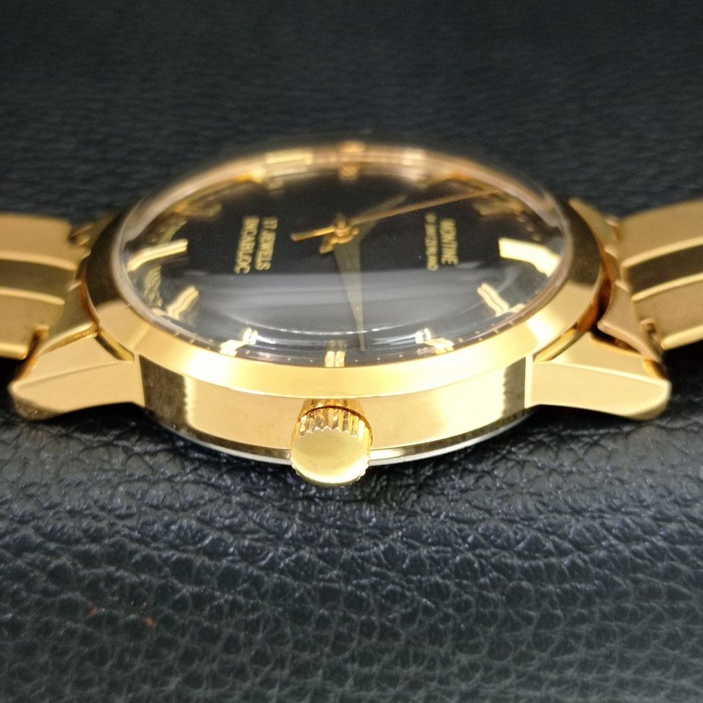 Other VINTAGE MONTINE HAND-WINDING SWISS MENS WATCH a444175 Size 38 - 5 Thumbnail