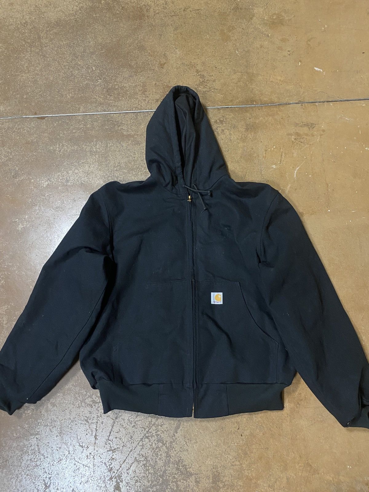 Vintage Vintage Carhartt Hooded Detroit Jacket Black | Grailed