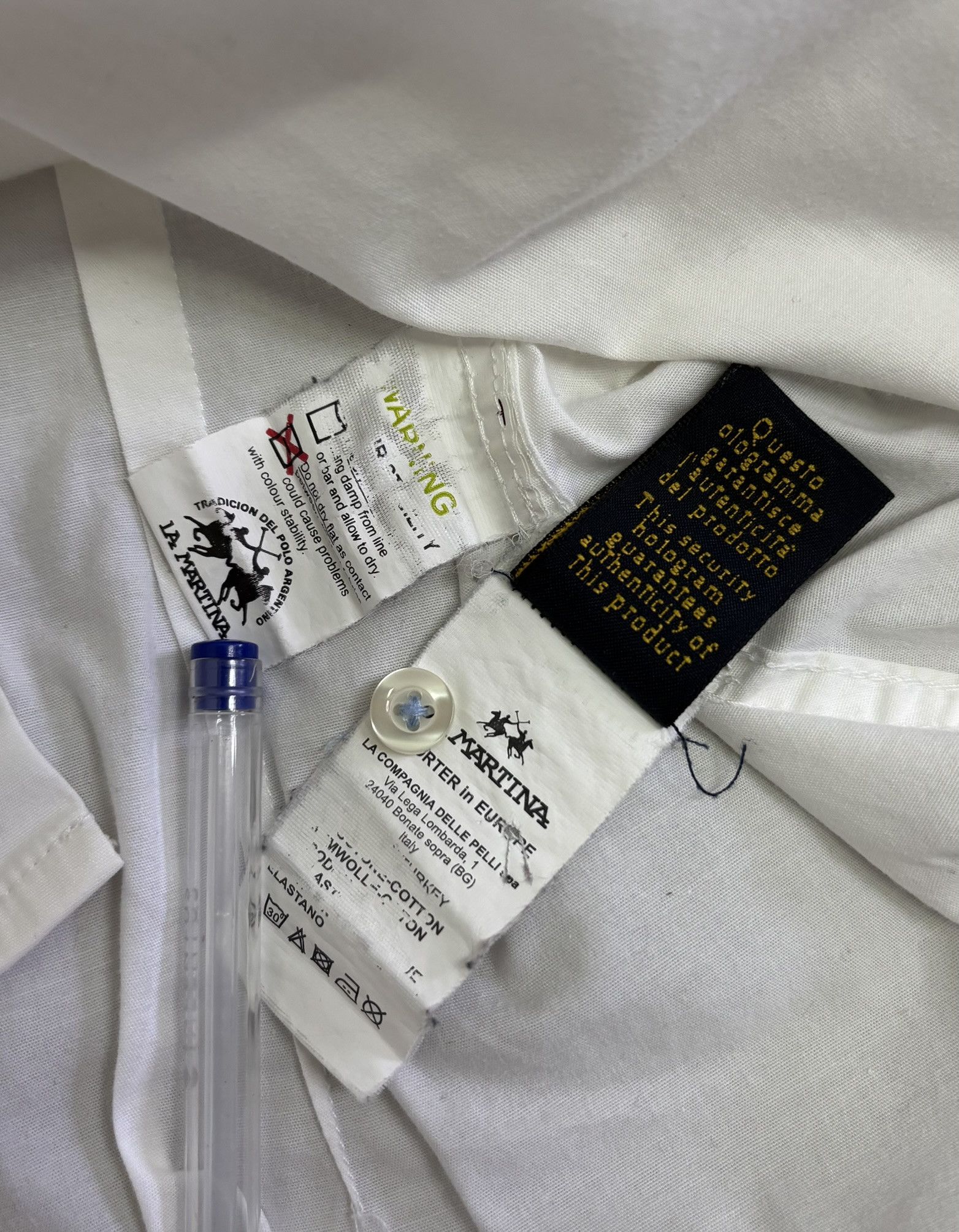 La Martina La Martina Polo Team White Shirt Large Size US L / EU 52-54 / 3 - 16 Thumbnail