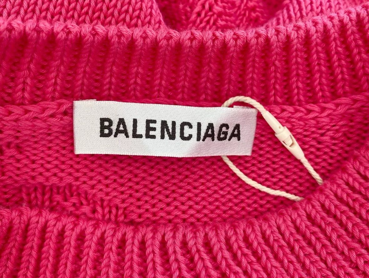 Balenciaga Balenciaga Rose Red Knitted Sweater2412-Nextarrow Size US S / EU 44-46 / 1 - 5 Thumbnail