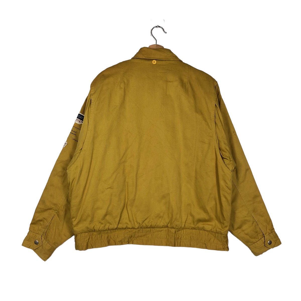 Japanese Brand 🔥90s ISSEY MIYAKE BOMBER JACKET VIRGIN VOYAGE JAPAN BIGLOGO Size US M / EU 48-50 / 2 - 8 Thumbnail