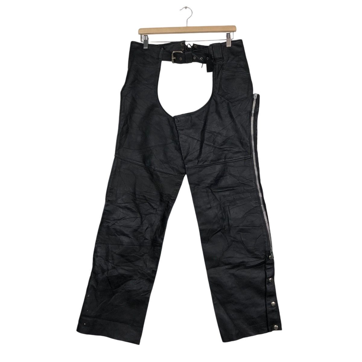 Genuine Leather × Vintage 📌VINTAGE COW BOY RIDER LEATHER RACING UNIVERSAL RIDER USA Size US 32 / EU 48 - 2 Thumbnail