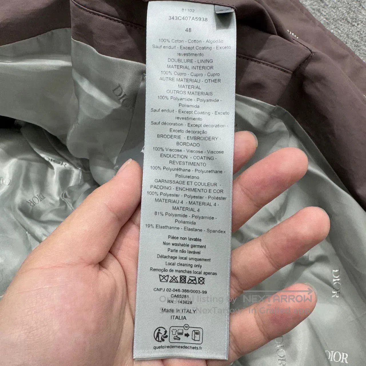Dior Dior Patchwork Long Coat for Spring Seasons. Size US L / EU 52-54 / 3 - 4 Thumbnail