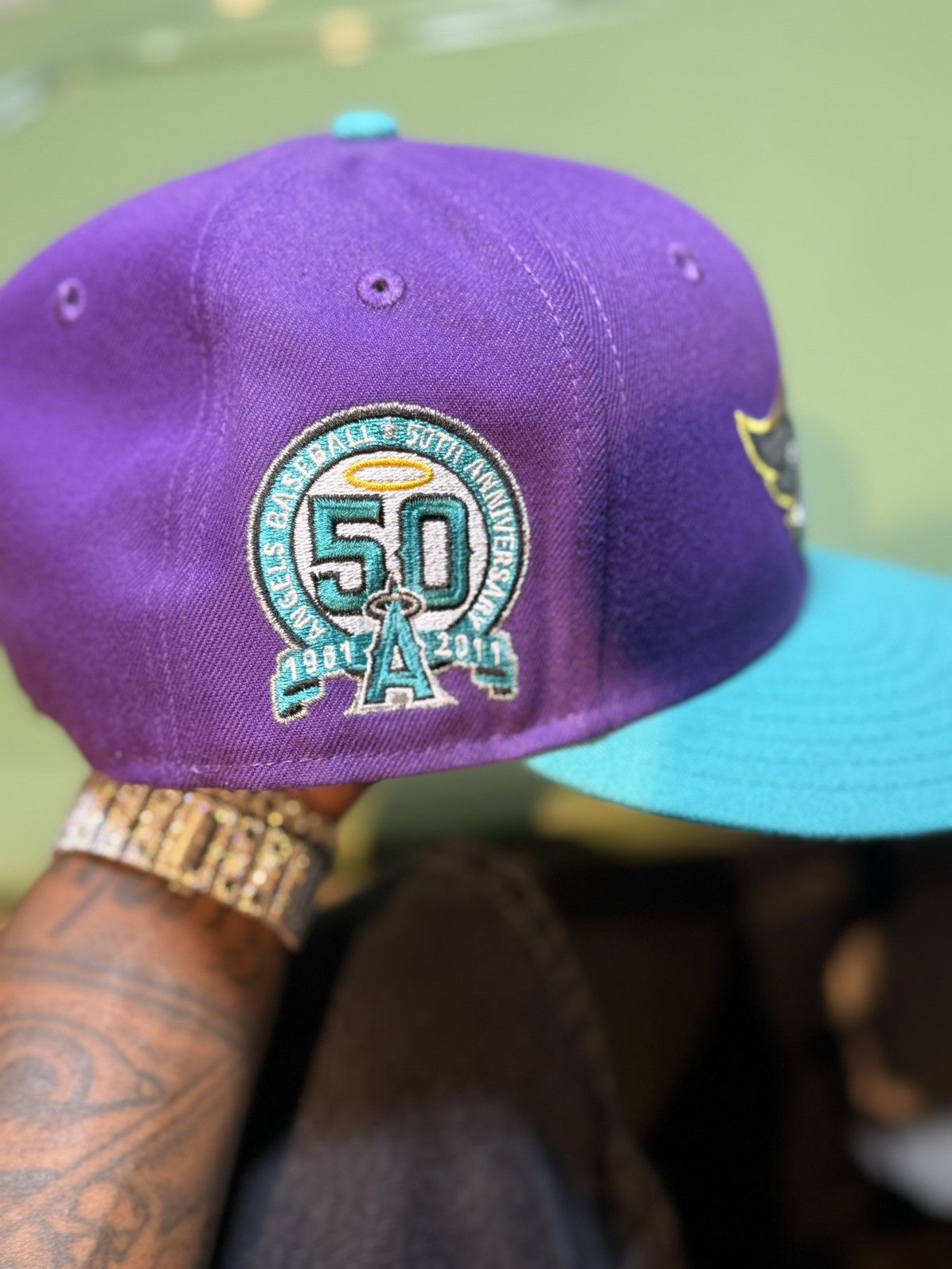 Hat Club × MyFitteds × New Era 7 3/4 LA Angels Ice Cold Fashion 2 Tone 50th Anniversary Size ONE SIZE - 3 Thumbnail