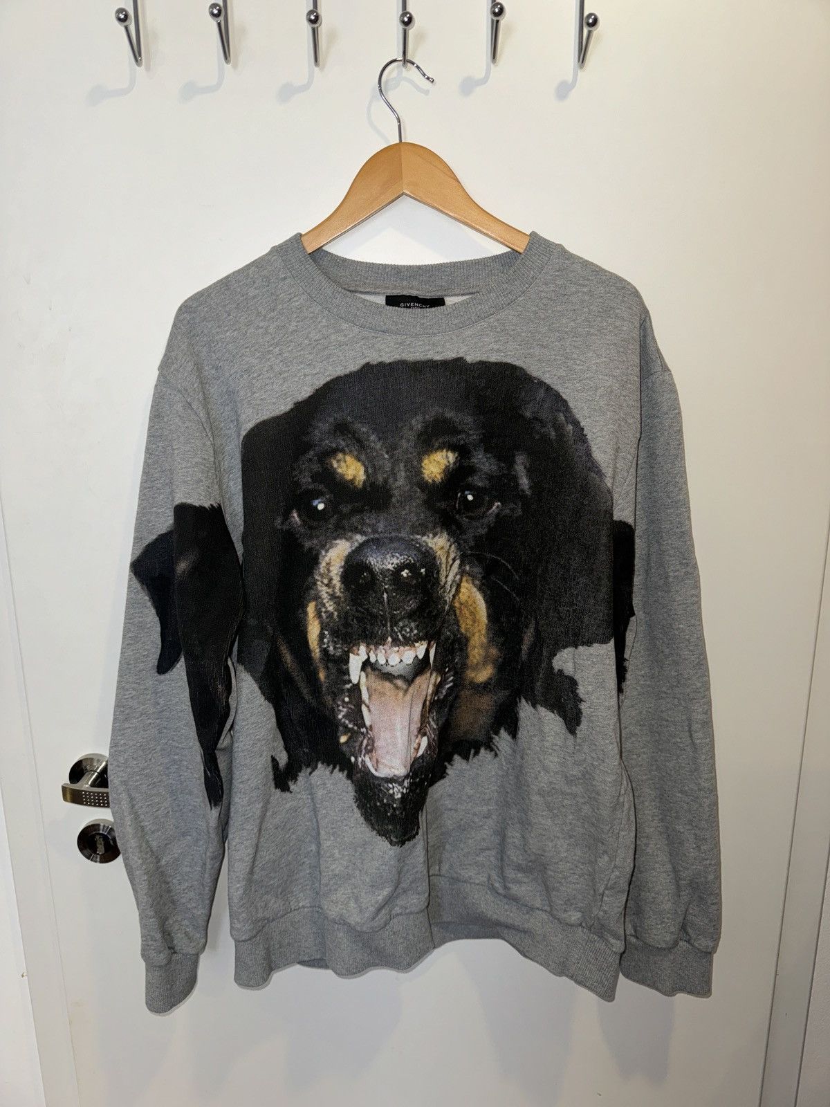 Image of Givenchy Rottweiler Sweater in Grey, Men's (Size XL)