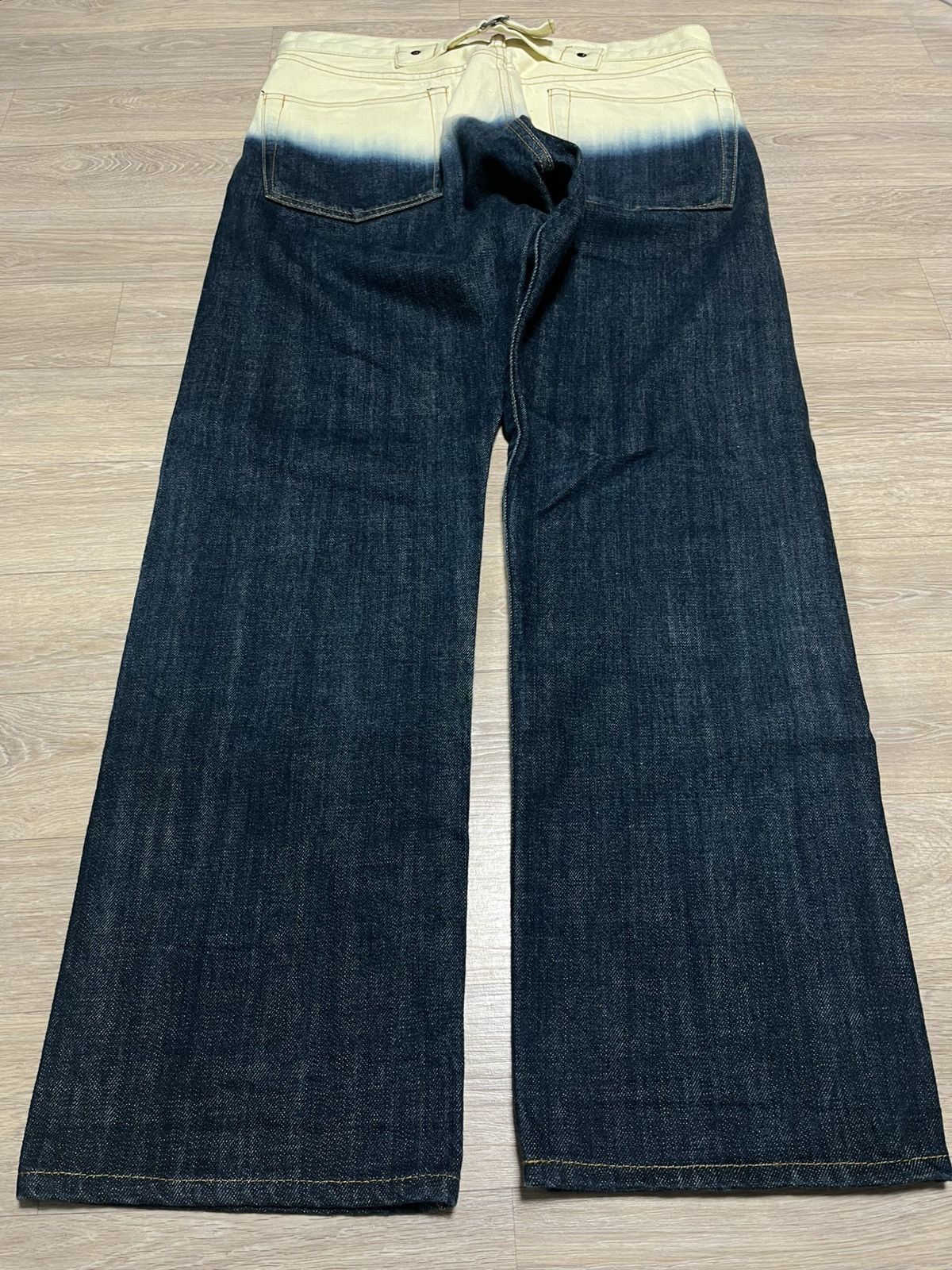 Kolor kolor becon waist bleached denim Size US 29 - 4 Thumbnail