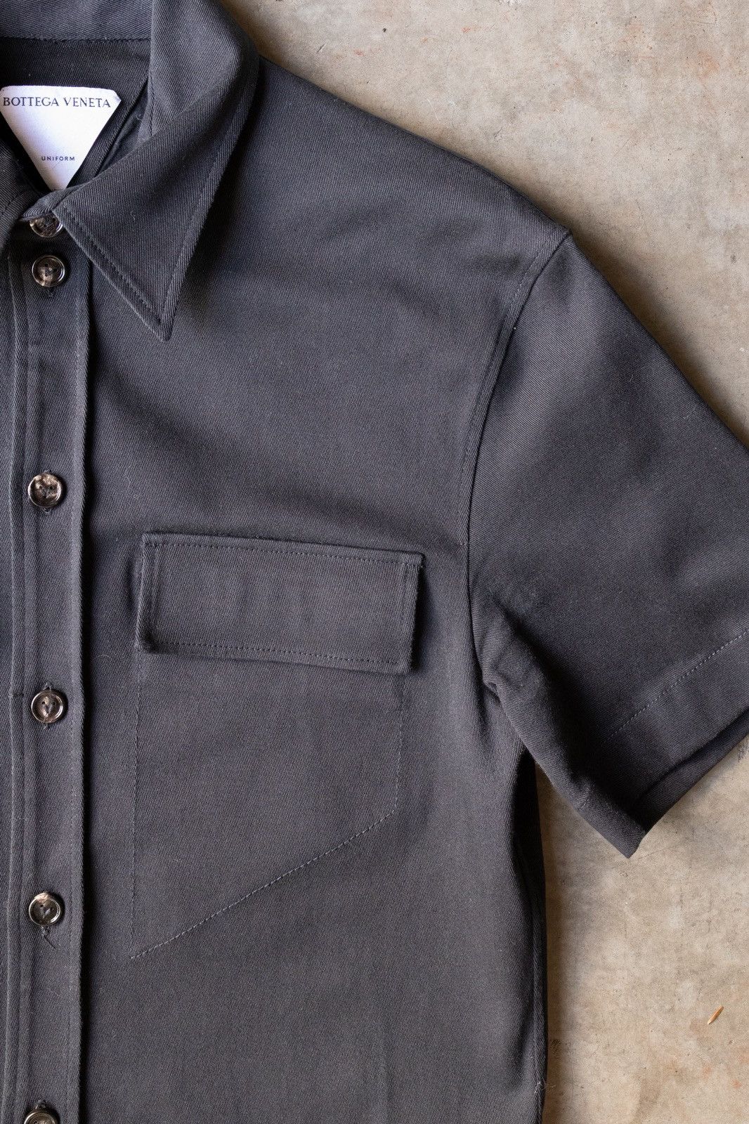Bottega Veneta Bottega Veneta Uniform Military Shirt Size US S / EU 44-46 / 1 - 4 Thumbnail