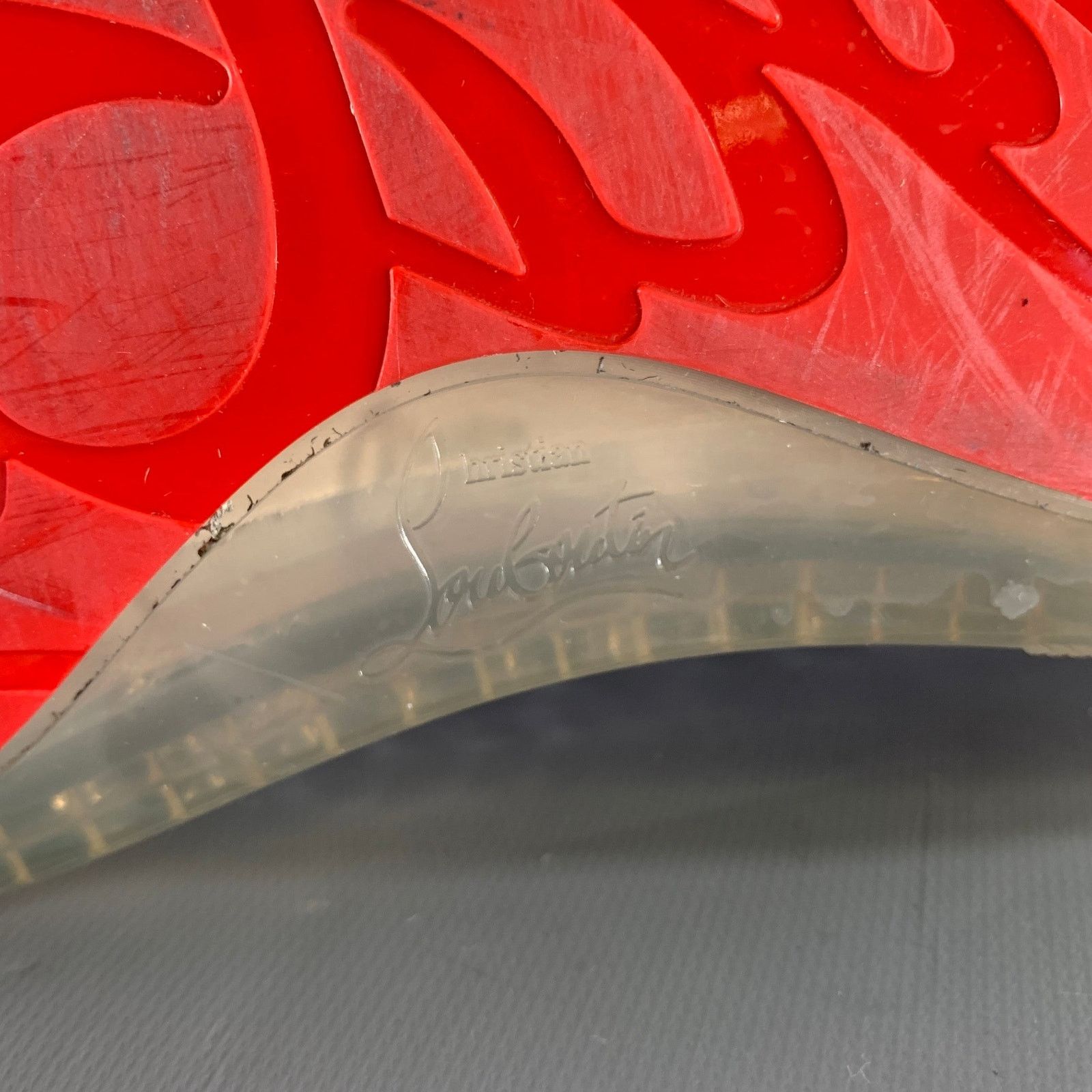 Christian Louboutin CHRISTIAN LOUBOUTIN Silver Grey Studded High Top Sneakers Size US 12.5 / EU 45-46 - 7 Thumbnail