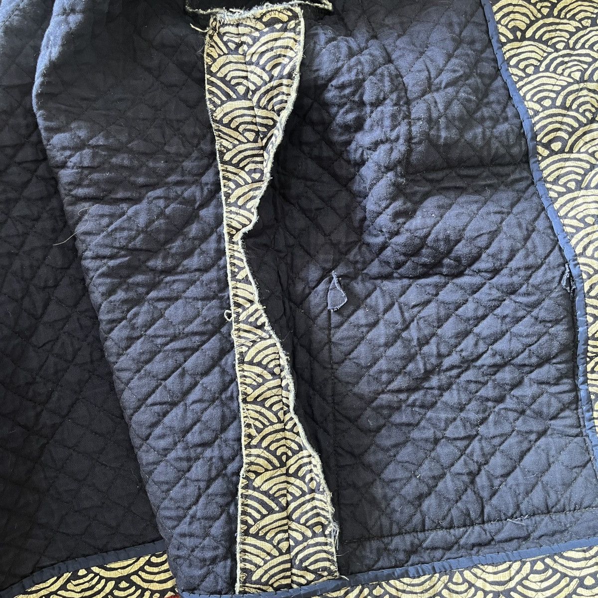 Beauty Beast × Japanese Brand × Vintage Steals Quilted Sashiko Japan Sweater Winter Size US L / EU 52-54 / 3 - 14 Thumbnail