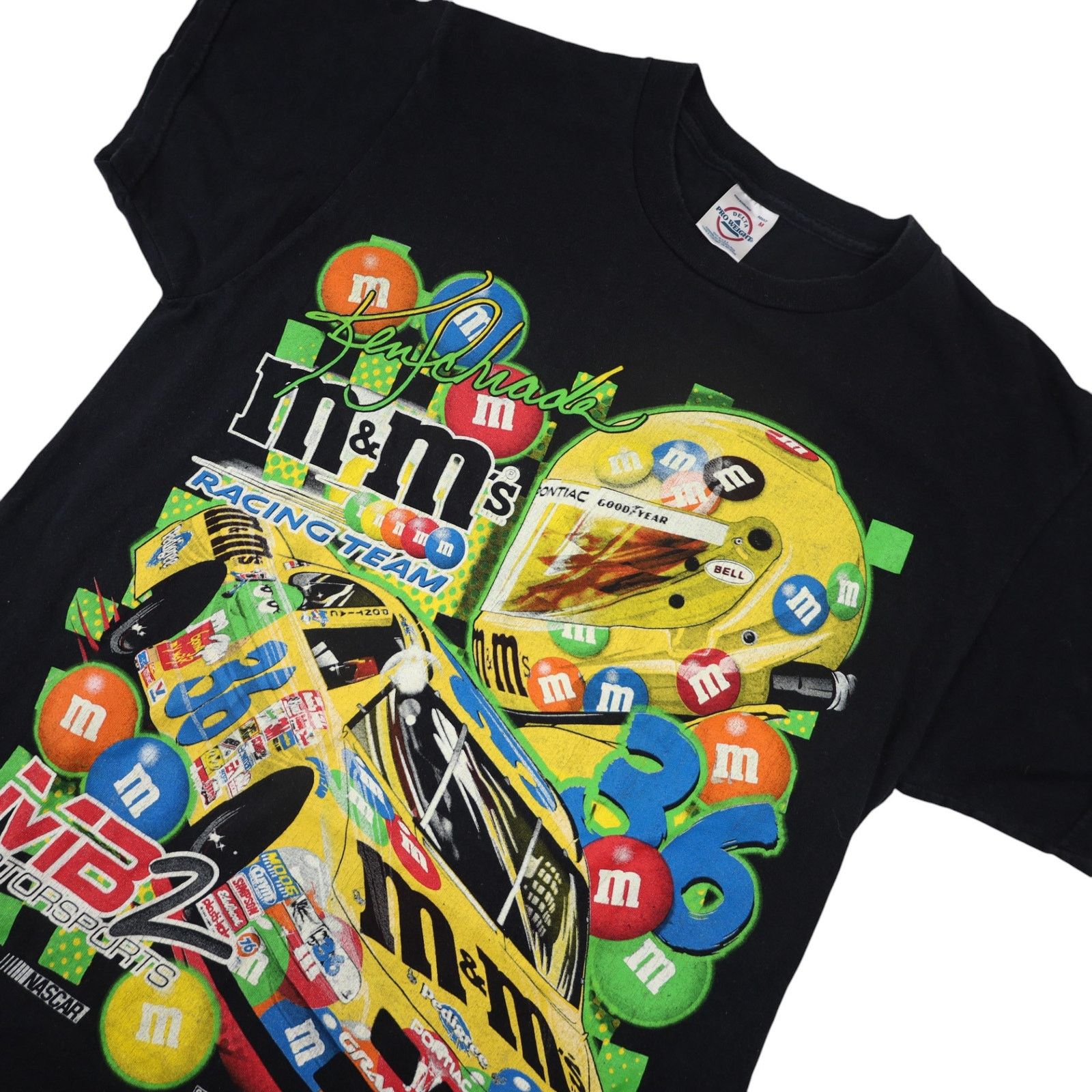 NASCAR × Vintage Vintage Y2k M&Ms Racing Team Front/back Graphic T Shirt Size US M / EU 48-50 / 2 - 2 Thumbnail