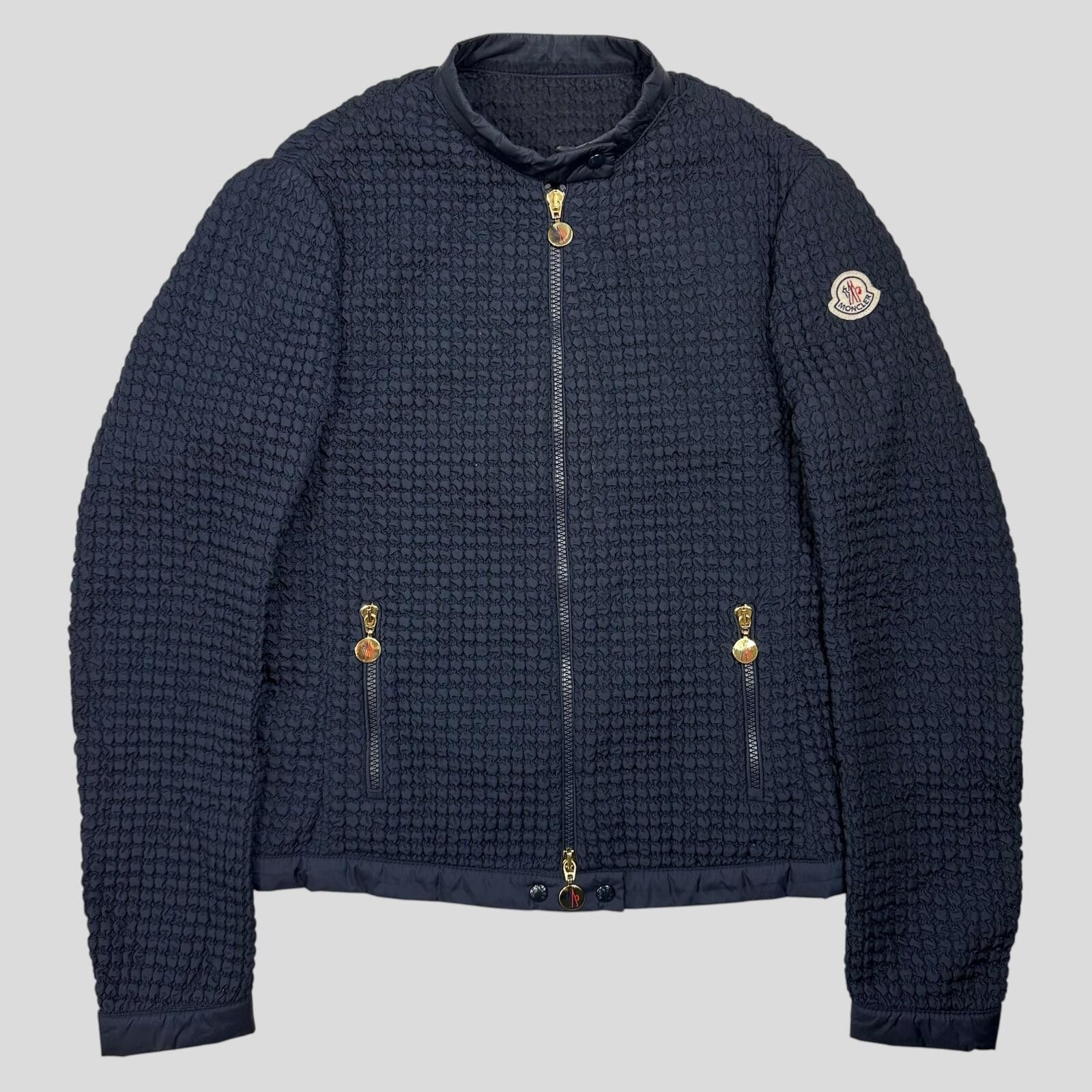 Moncler Moncler Marguerite 3D Bubble Wrap Quilted Biker Jacket - 1 Size S / US 4 / IT 40 - 1 Thumbnail